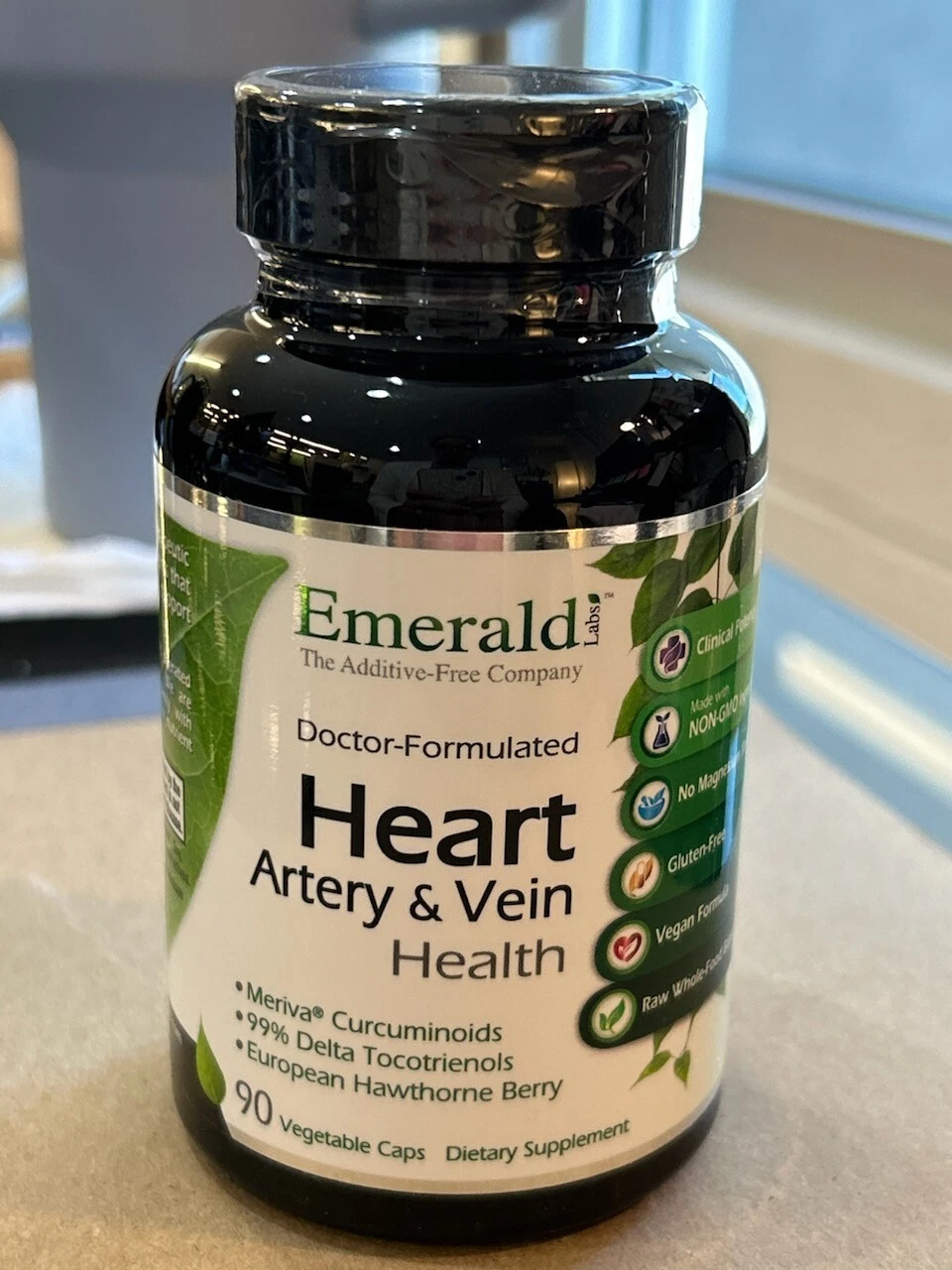 Emerald Labs Heart, Artery & Vein Health, 90 Veg Caps