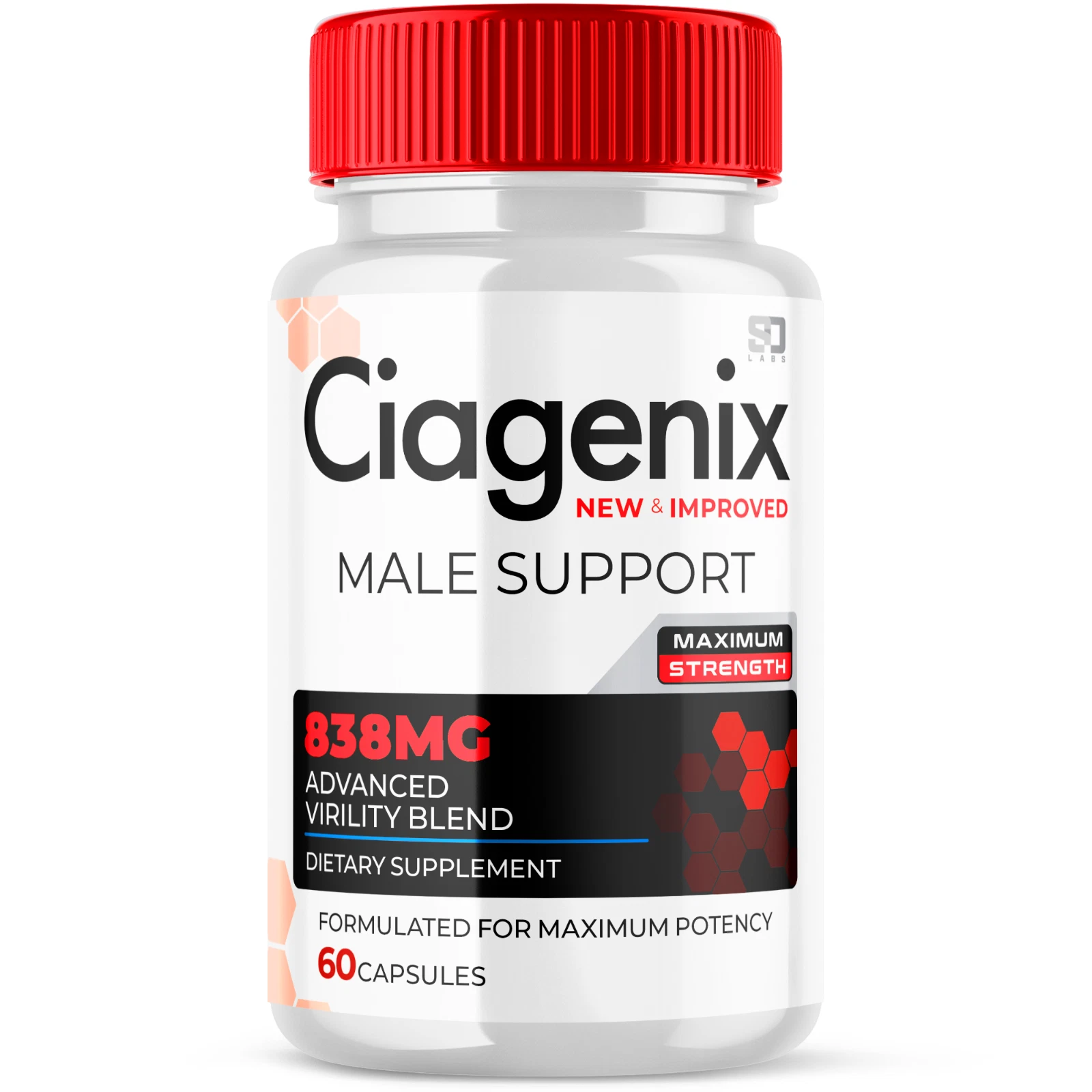 (1 Pack) Ciagenix Male Pills Maximize Energy, Vitality & Stamina 60 Capsules