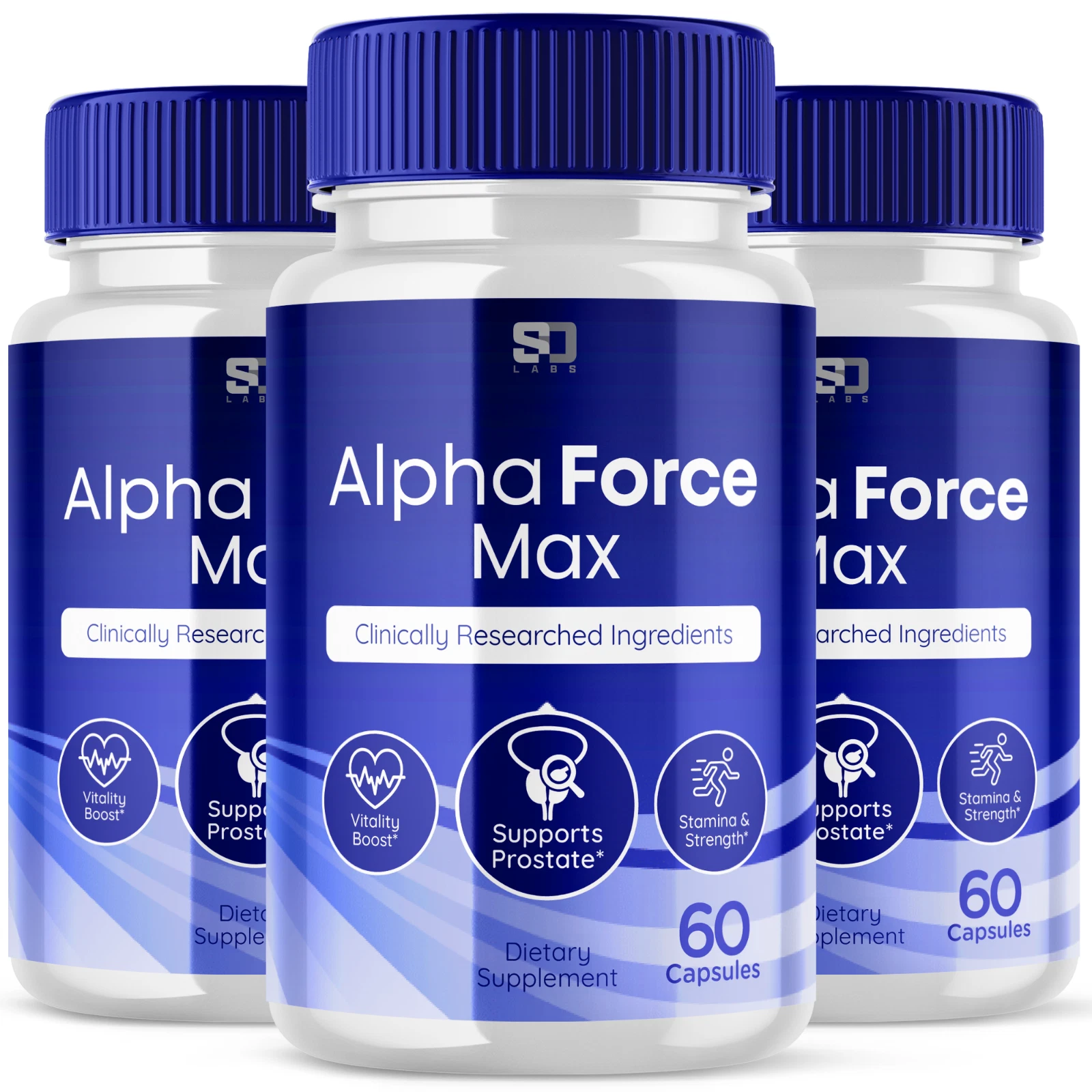 Alpha Force Max Pills - Enhances Energy, Vitality & Stamina - 3 Pack
