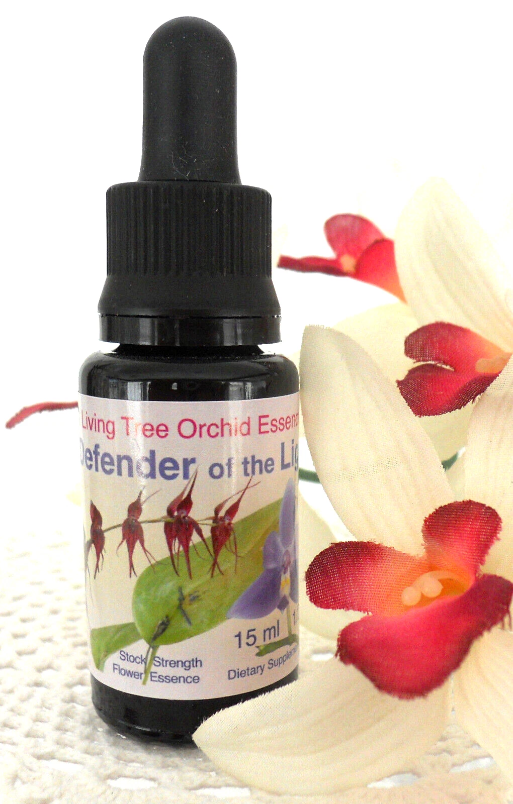 Living Tree Orchid Essences DEFENDER OF THE LIGHT 15 ml 1/2 oz Acts on Chakra