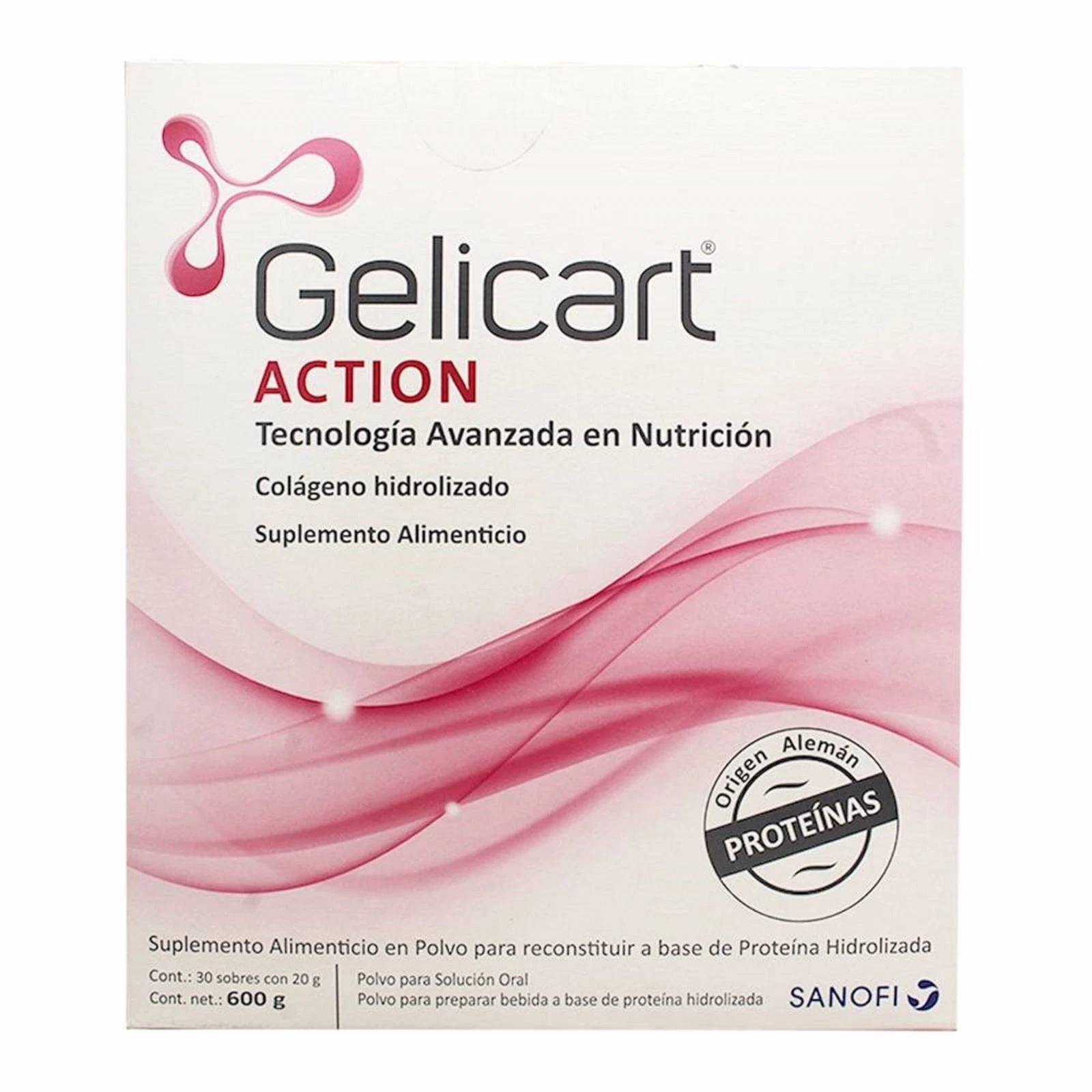 3 pack 600gr GELICART ACTION NUTRITIONAL SUPPLEMENT Hydrolyzed Collagen Powder