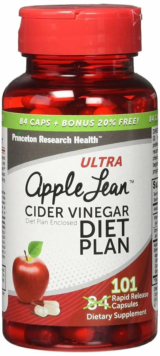 Ultra Apple Lean Cider Vinegar Diet Plan Rapid Release Capsules 101 Count 2 Pack