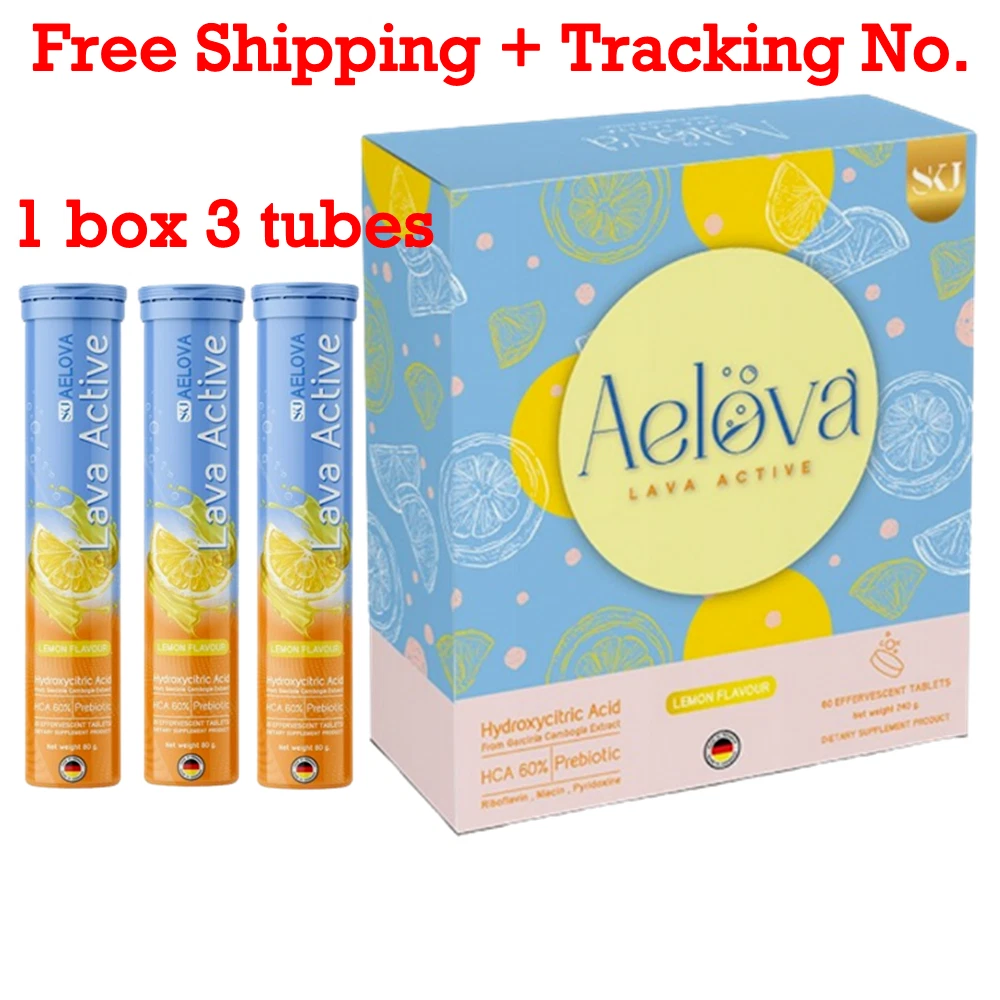 Aelova Lava Active Diet Supplement Effervescent Tablets Weight Control Sugar 0%