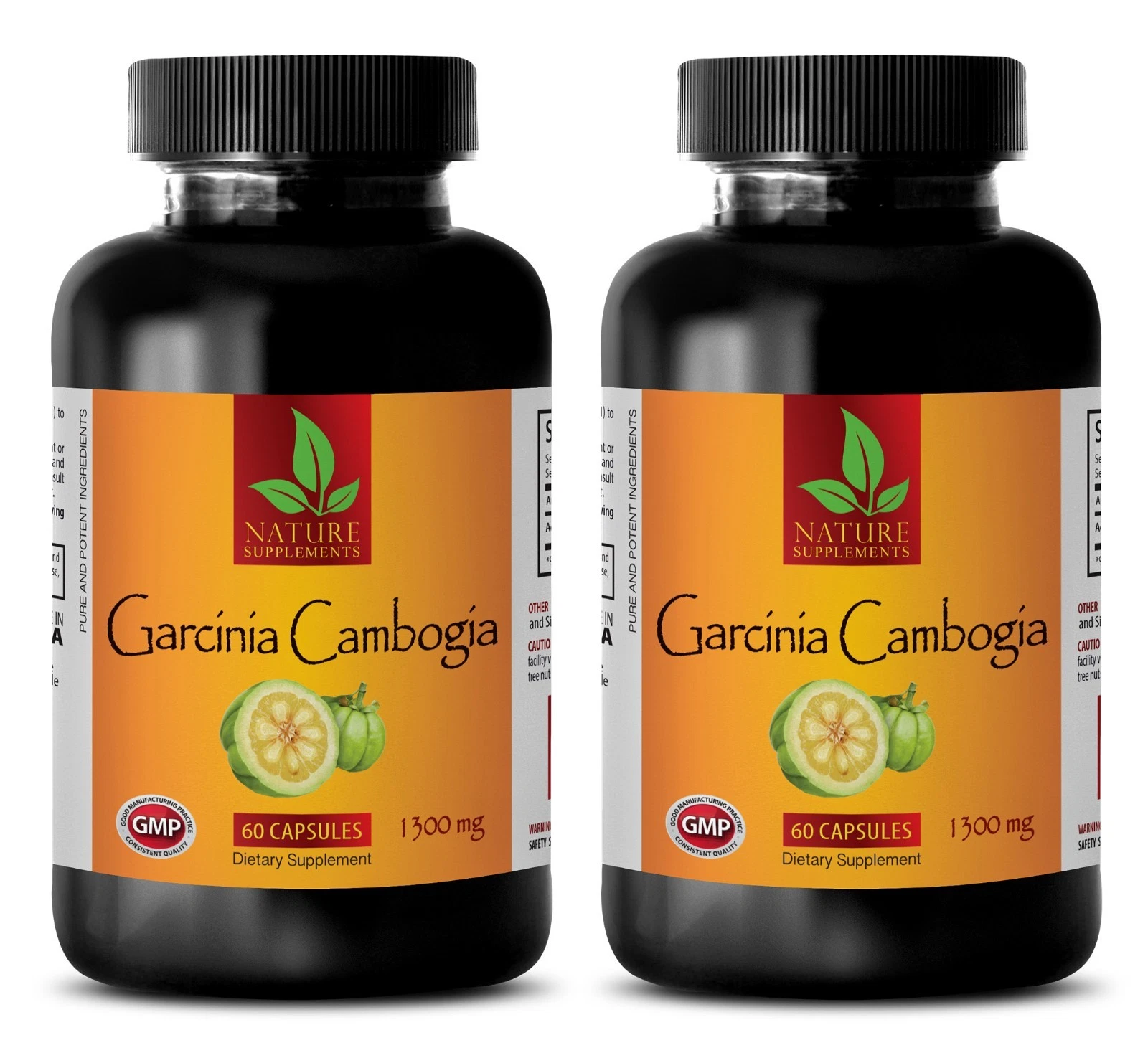 appetite suppressant pills - Pure GARCINIA CAMBOGIA - body detox - 2 Bottles