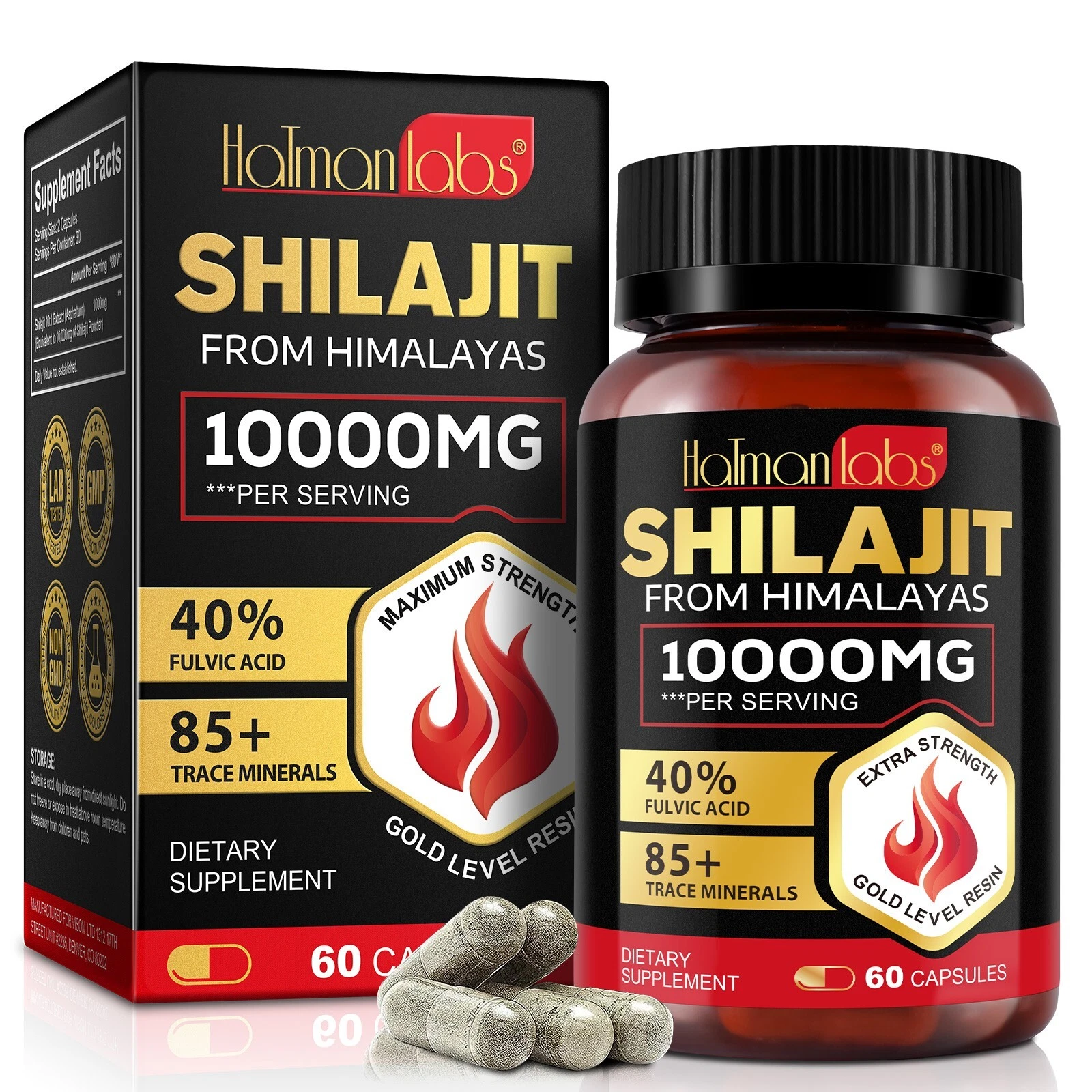 Pure 100% Himalayan Shilajit, Soft Resin, Organic Extremely Potent, Fulvic Acid