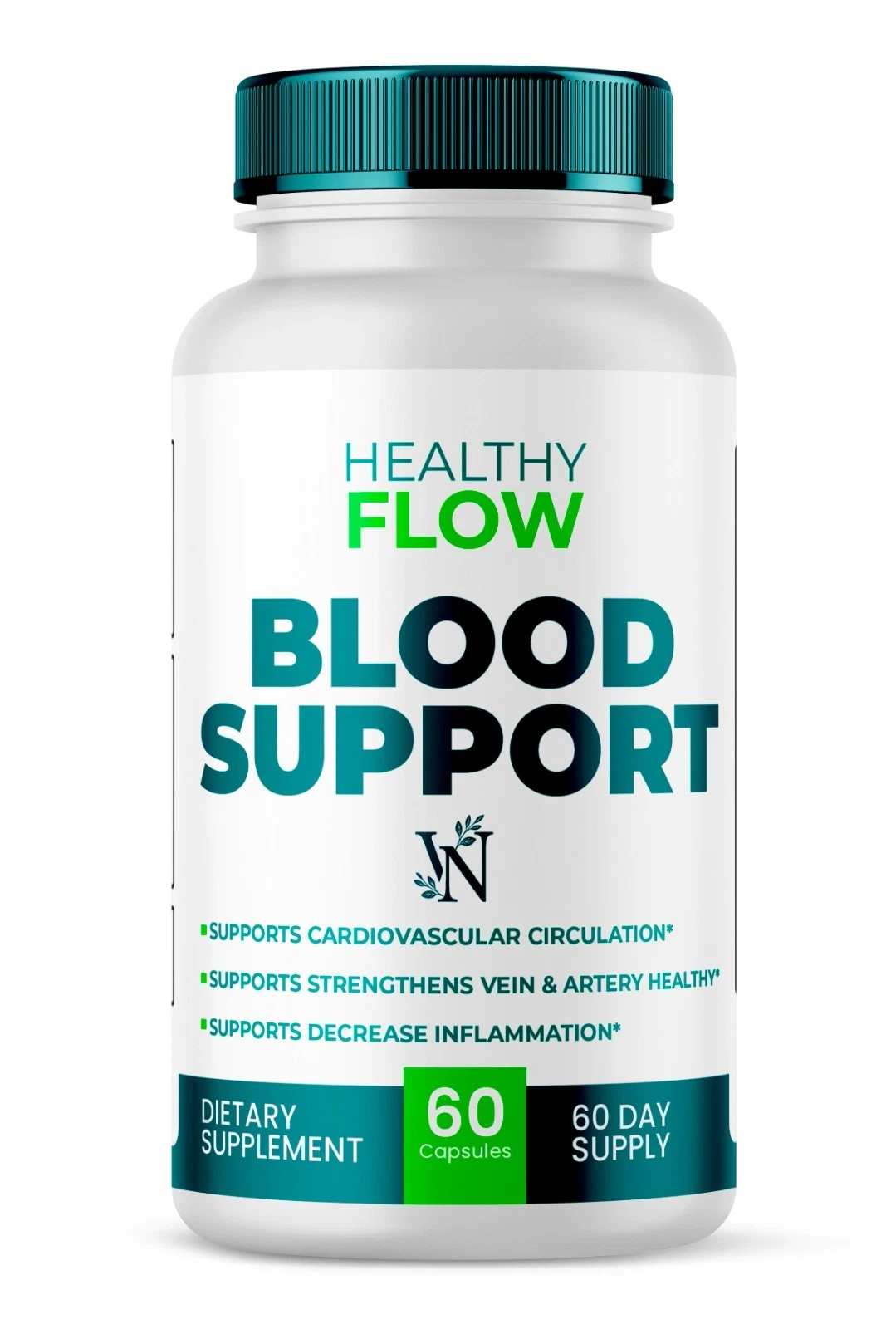 Healthy Flow Blood Support, Cardiovascular Circulation - 60 Capsules Genuine