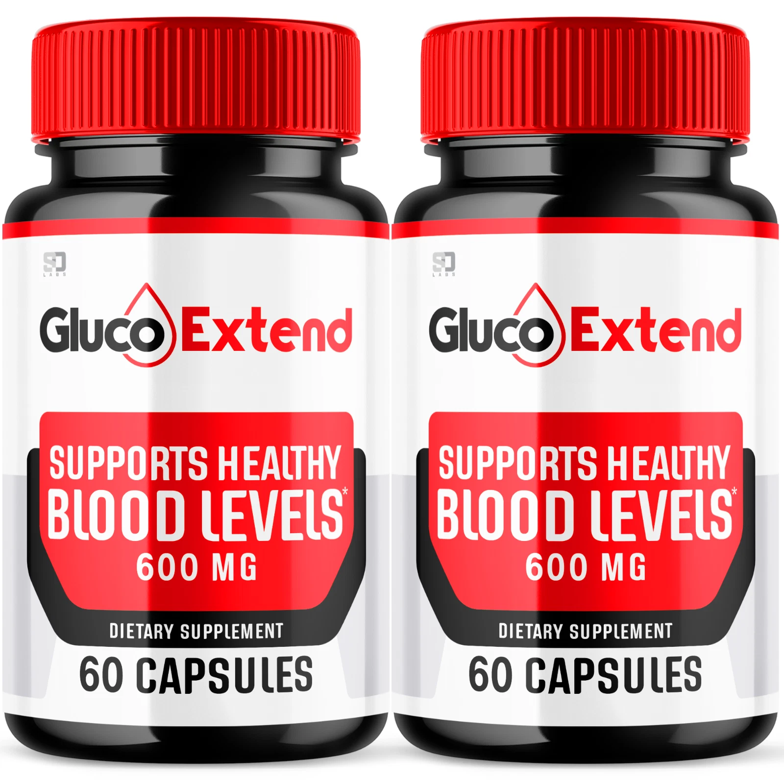 (2 Pack) Gluco Extend Pills, Blood Sugar Health Support Formula, 120 Capsules