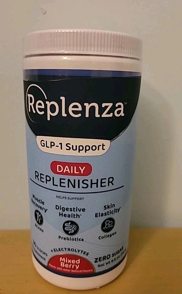 Replenza Daily Replenisher Mixed Berry 6.8 oz EXP 8/2026 Digestive Health New