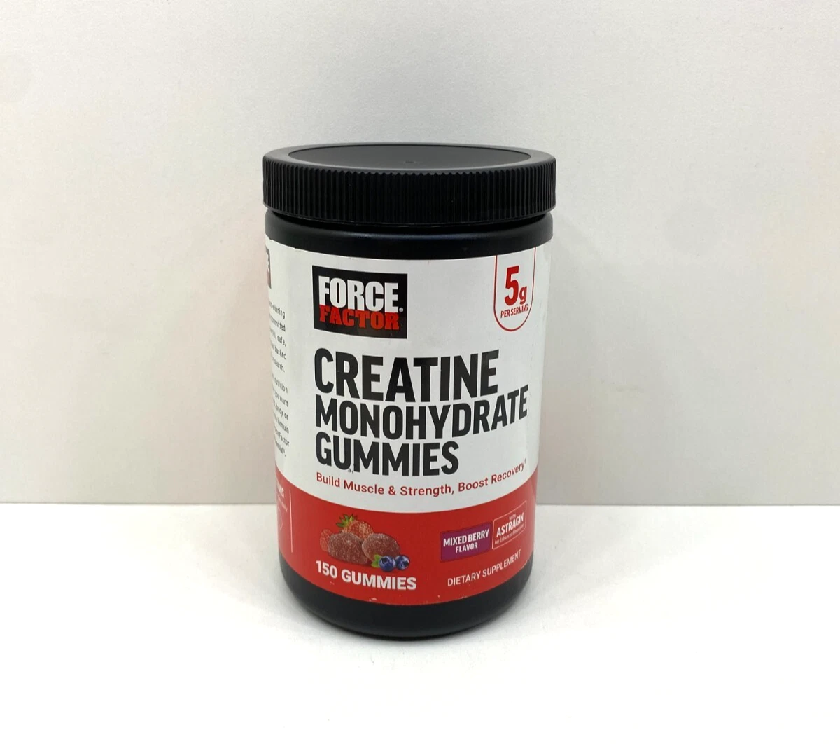NEW Force Factor Creatine Monohydrate Gummies Supplement 150 SEALED 2027