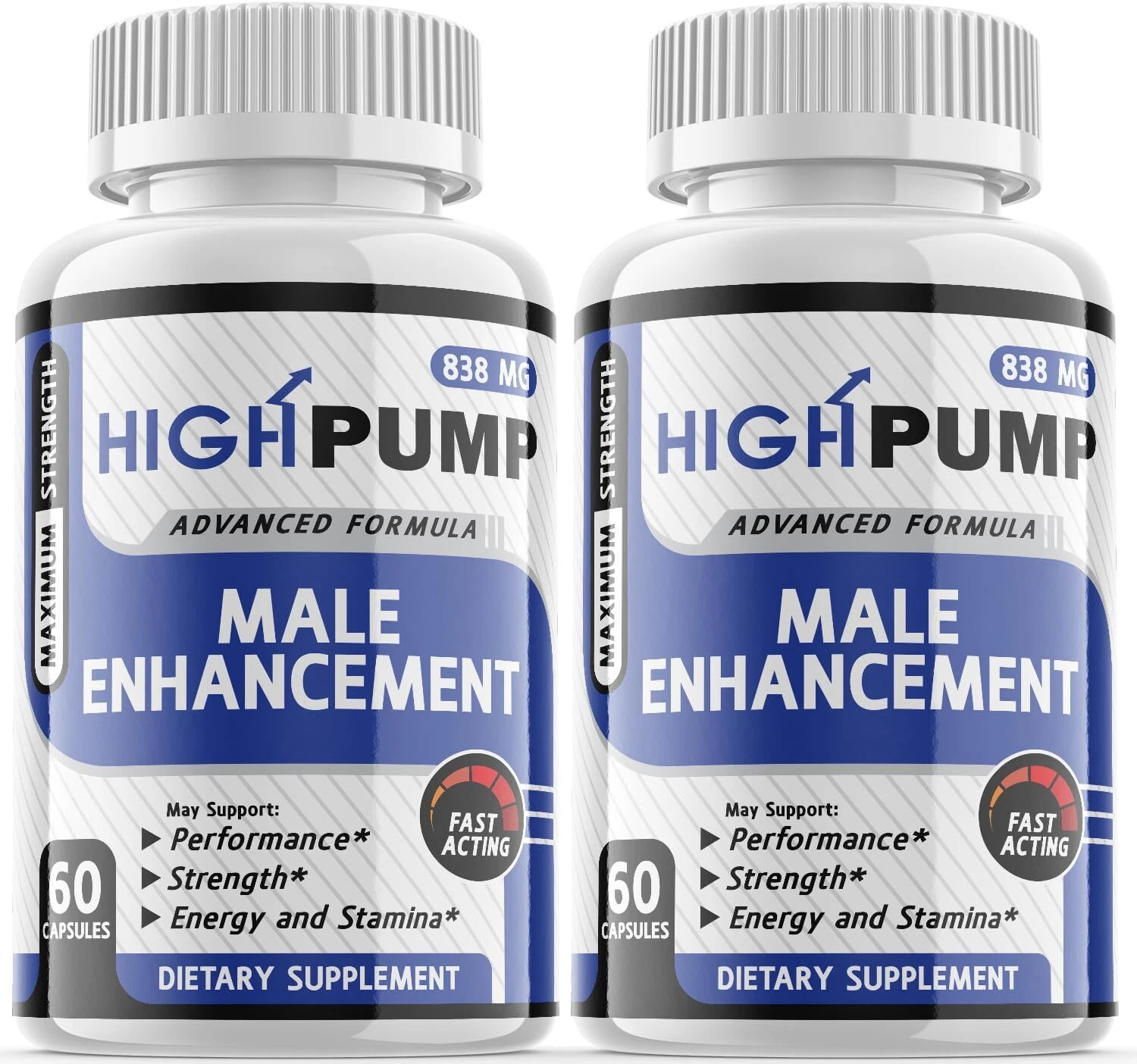 High Pump Men Pills - High Pump Male Vitality Support Supplement ORIGINAL -2Pack
