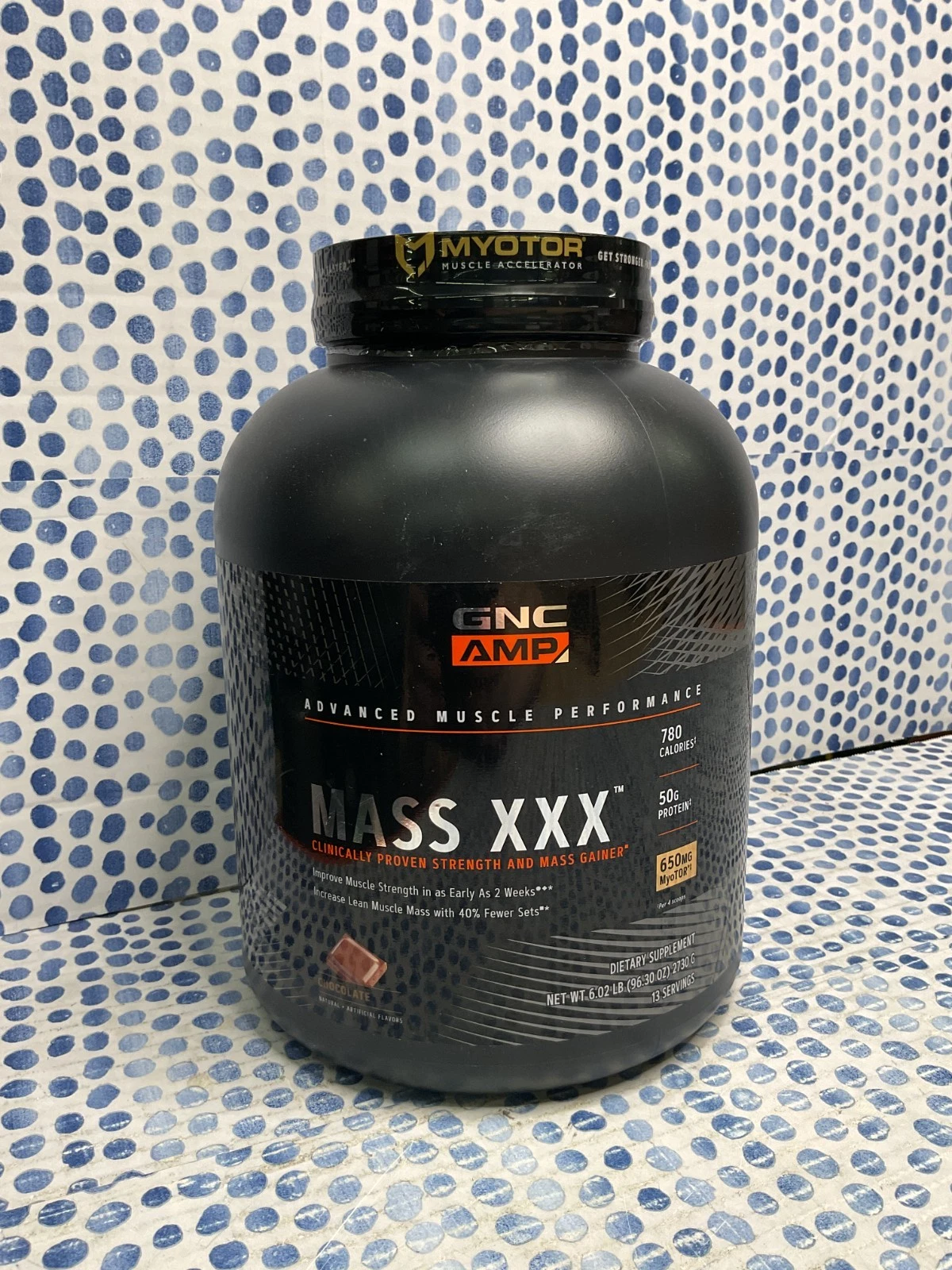 GNC AMP Mass XXX Protein Powder Mass Gainer 6.02 LB Chocolate BB 07/30/26 Sealed