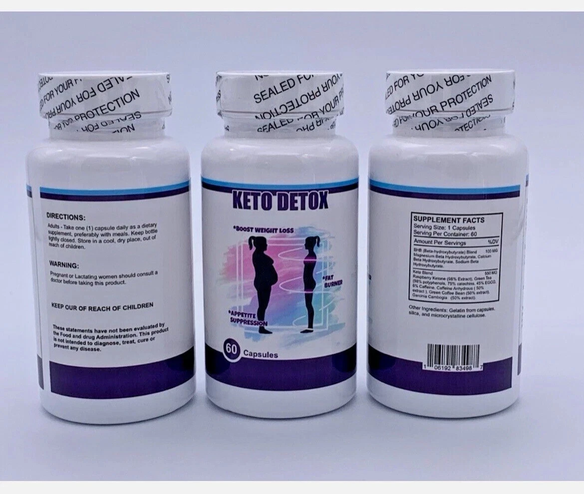 Keto Diet Pills Weight Loss Fat Burner Appetite Suppressant Detox Supplement