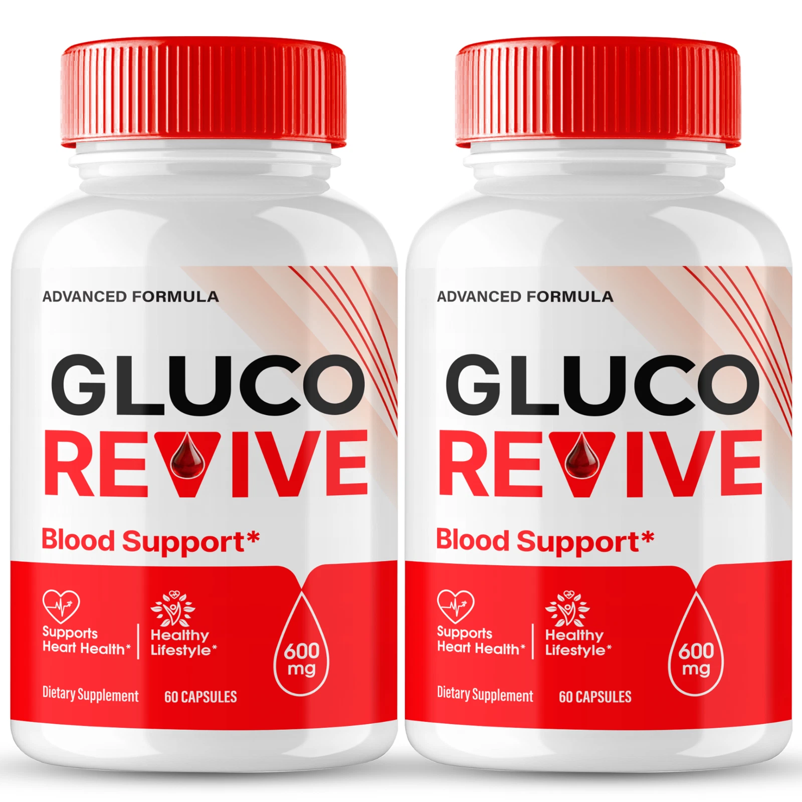 (2 Pack) Gluco Revive Blood Health Capsules to Support Blood Sugar & Pressure