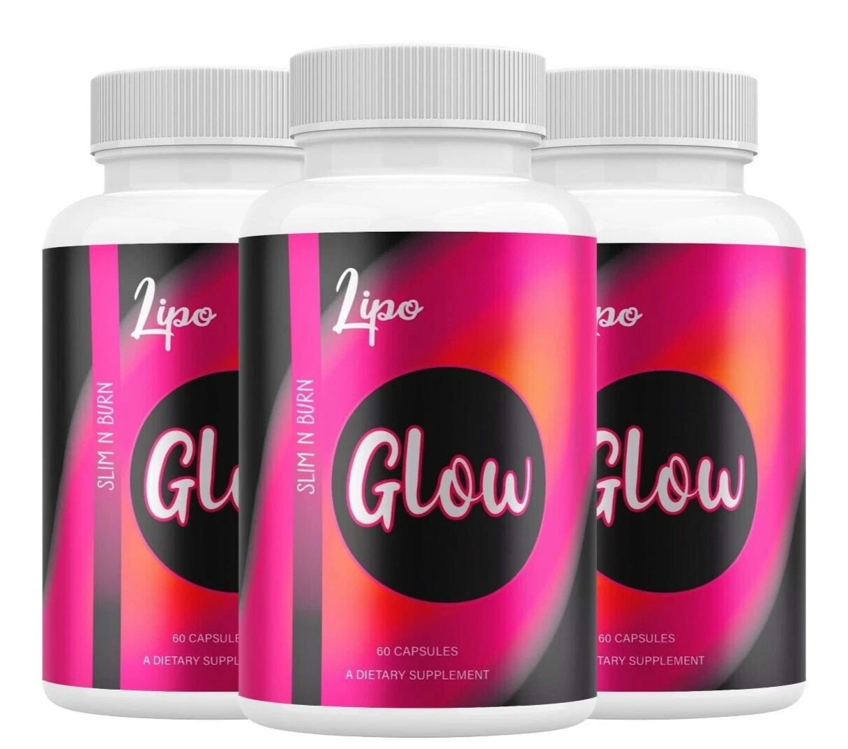 (3 Pack) Lipo Glow Weight Management Capsules, LipoGlow Keto Supplement Pills