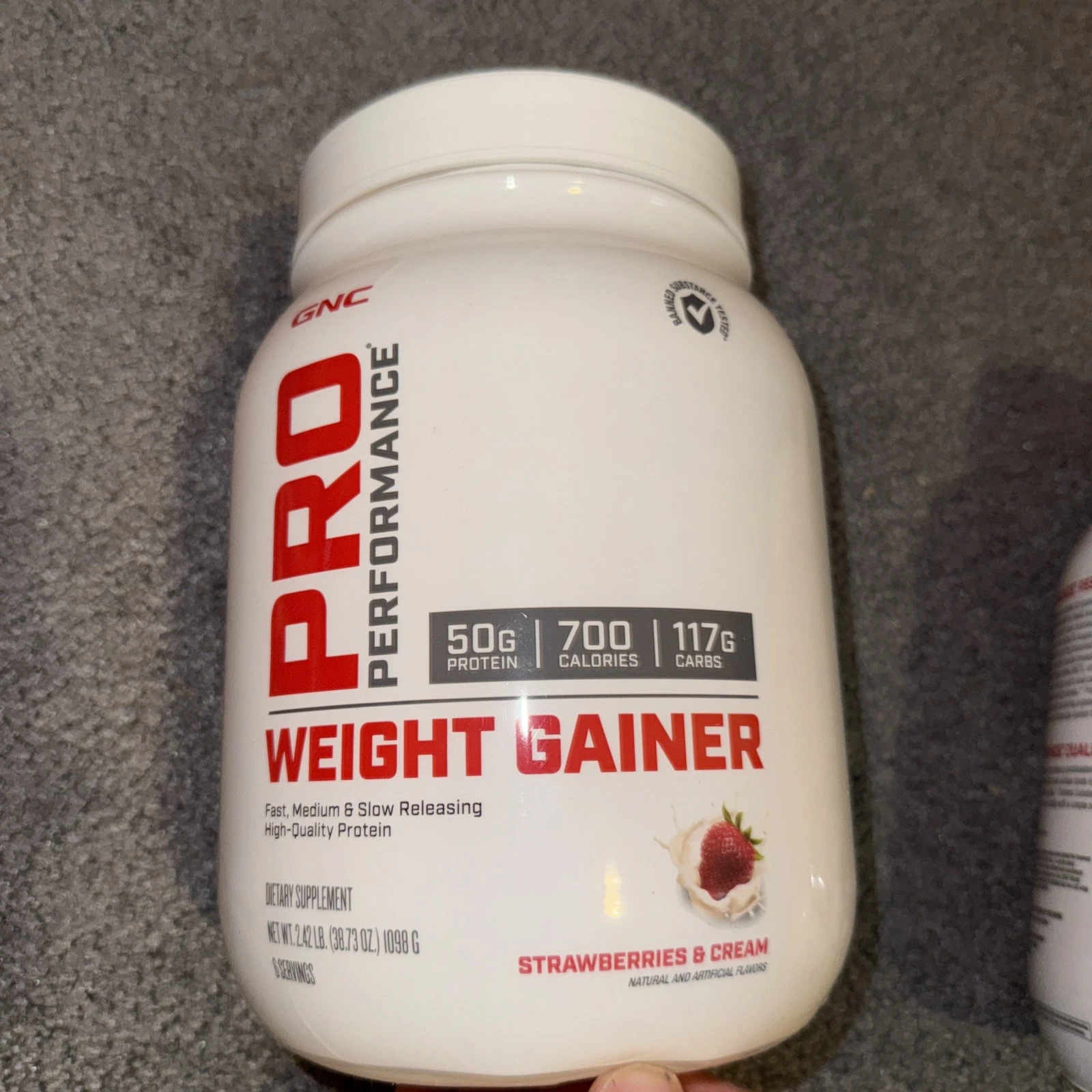 GNC Pro Performance Weight Gainer 50g Protein 700 Calories 6 Servings