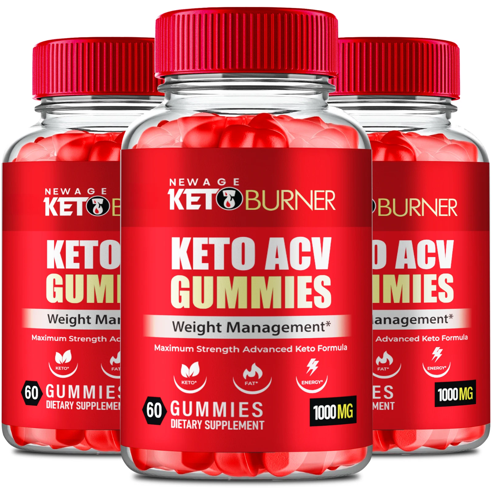 (3 Pack) Keto Burner Advanced Weight Loss Pills to Burn Stubborn Fat for Energy