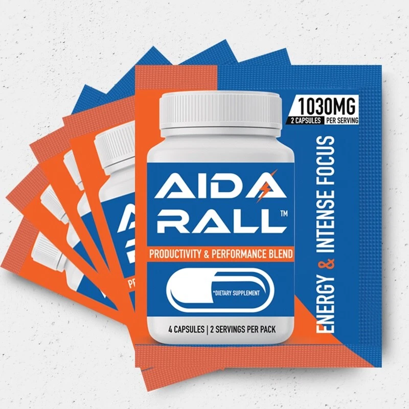 Aidarall Nootropic Supplement 20 capsule Energy Focus Productivity Study enhance