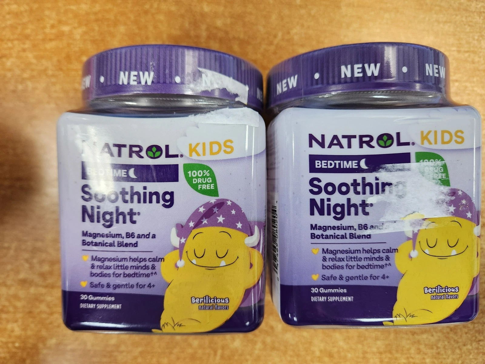 2 Pk: Natrol Kids Soothing Bedtime Gummies, Berilicious, 30 ct.ea. EXP 2/26 W4B