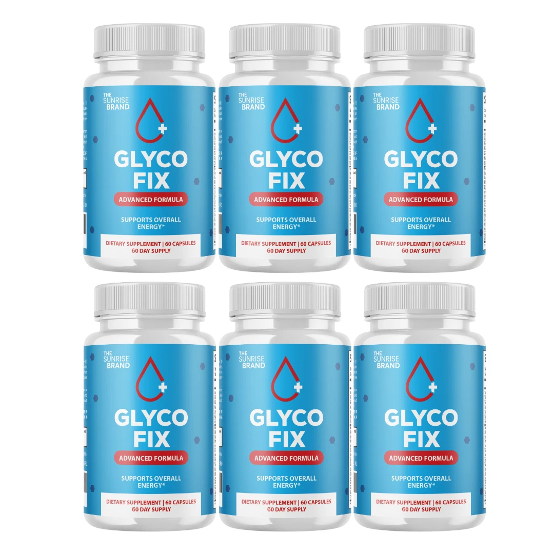 Glyco Fix - Blood Sugar Supplement, Healthy Blood Sugar Support - 6 Bottles