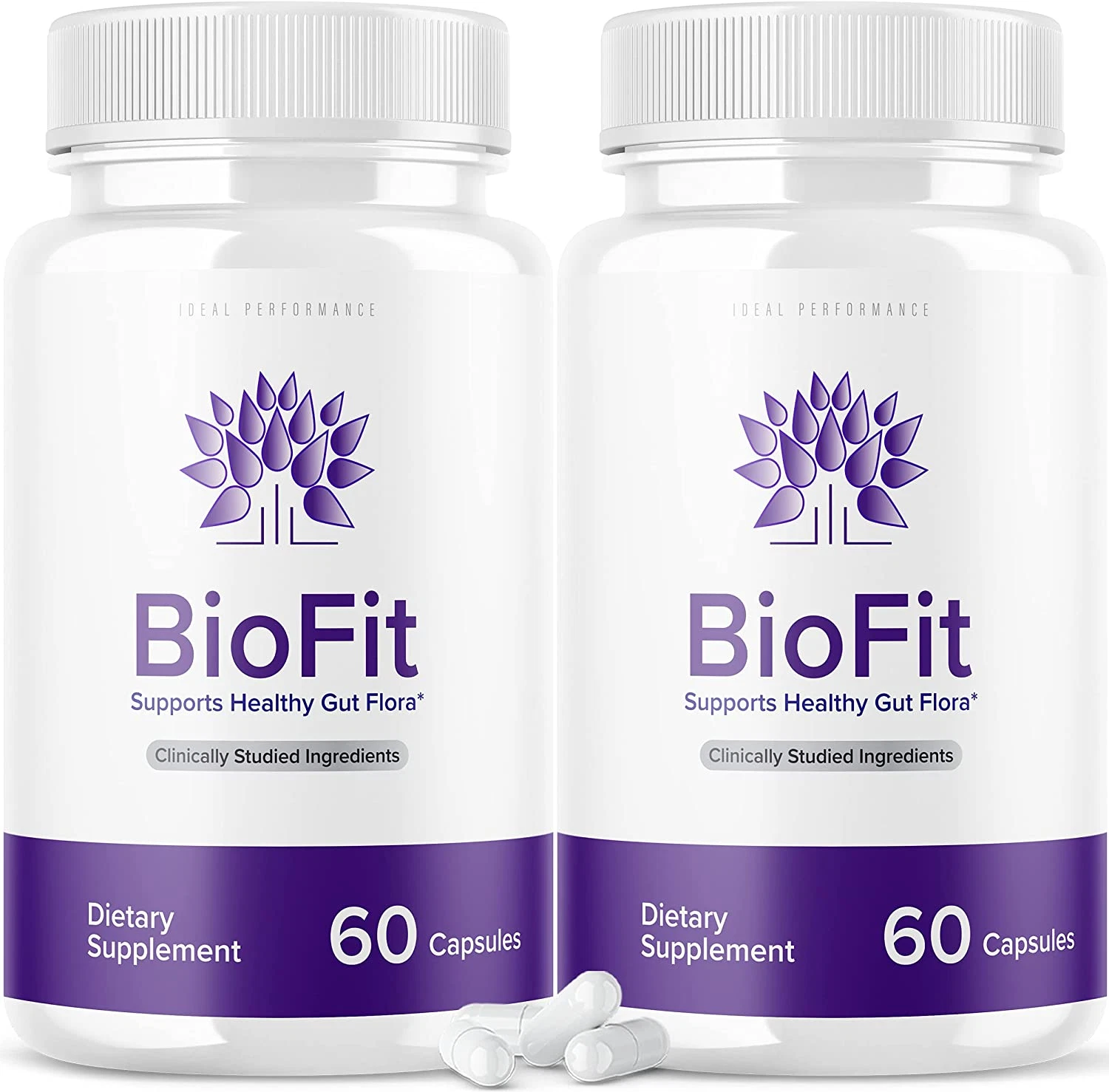 (2 Pack) Biofit Probiotic Pills Bio Fit Supplement (120 Capsules)
