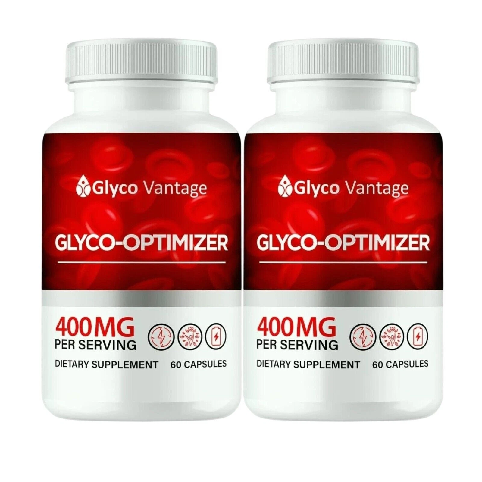 2-Pack Glyco Vantage Glyco Optimizer, GlycoVantage for Blood Sugar -120 Capsules