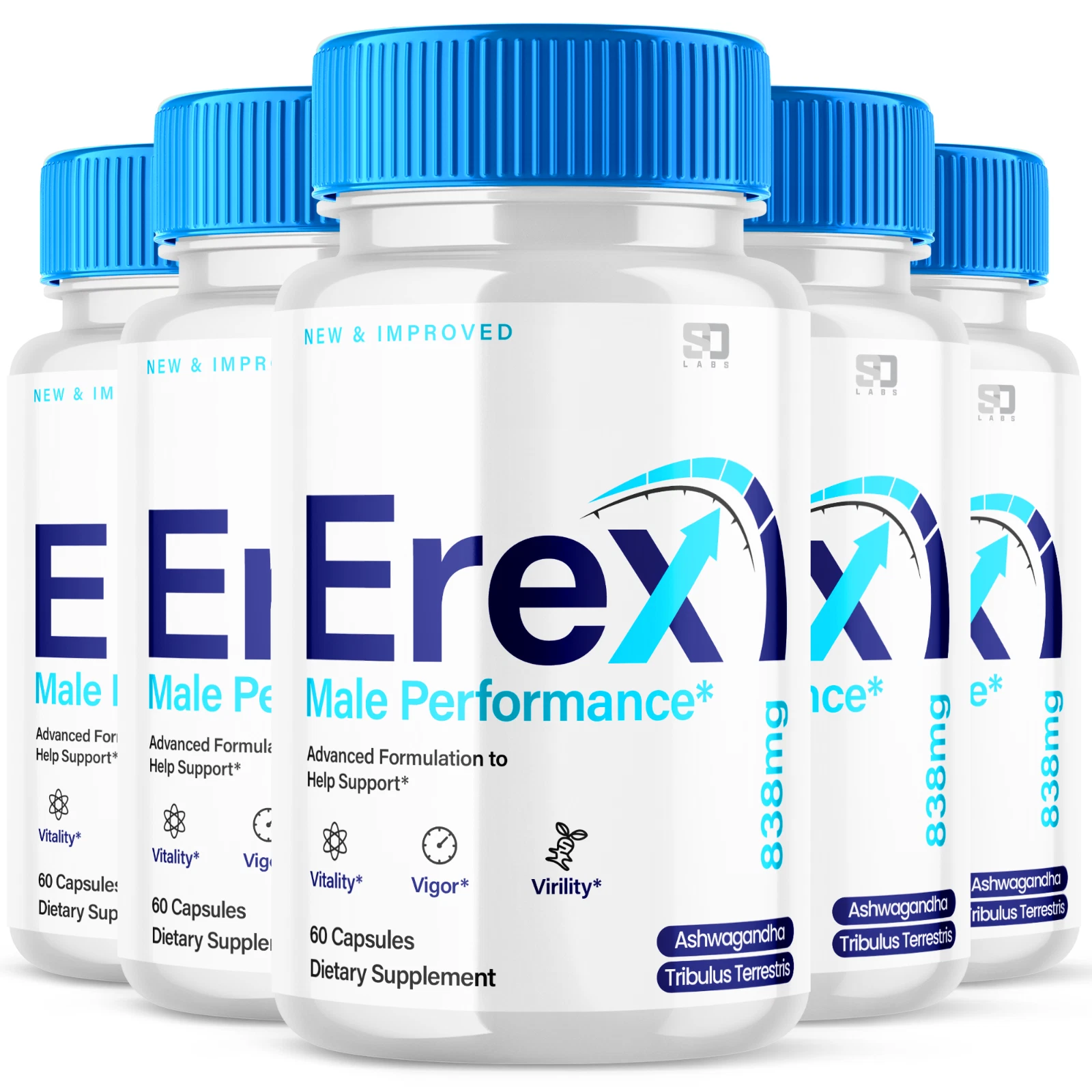 Erex Capsules - Advanced Support for Male Vitality and Performance (5 Pack)