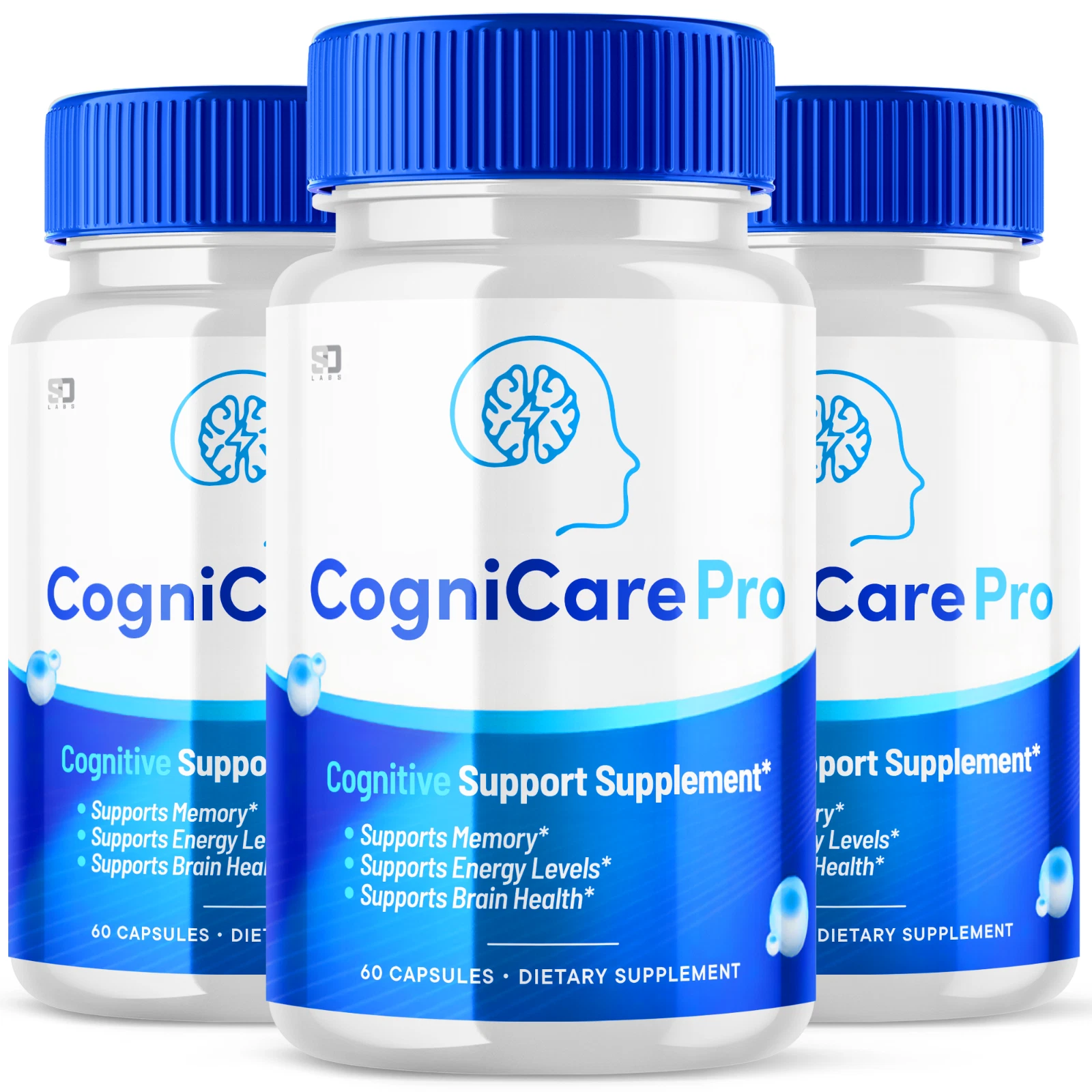 CogniCare Pro Brain Booster Pills Supports Brain Fog & Memory Loss (3 Pack)