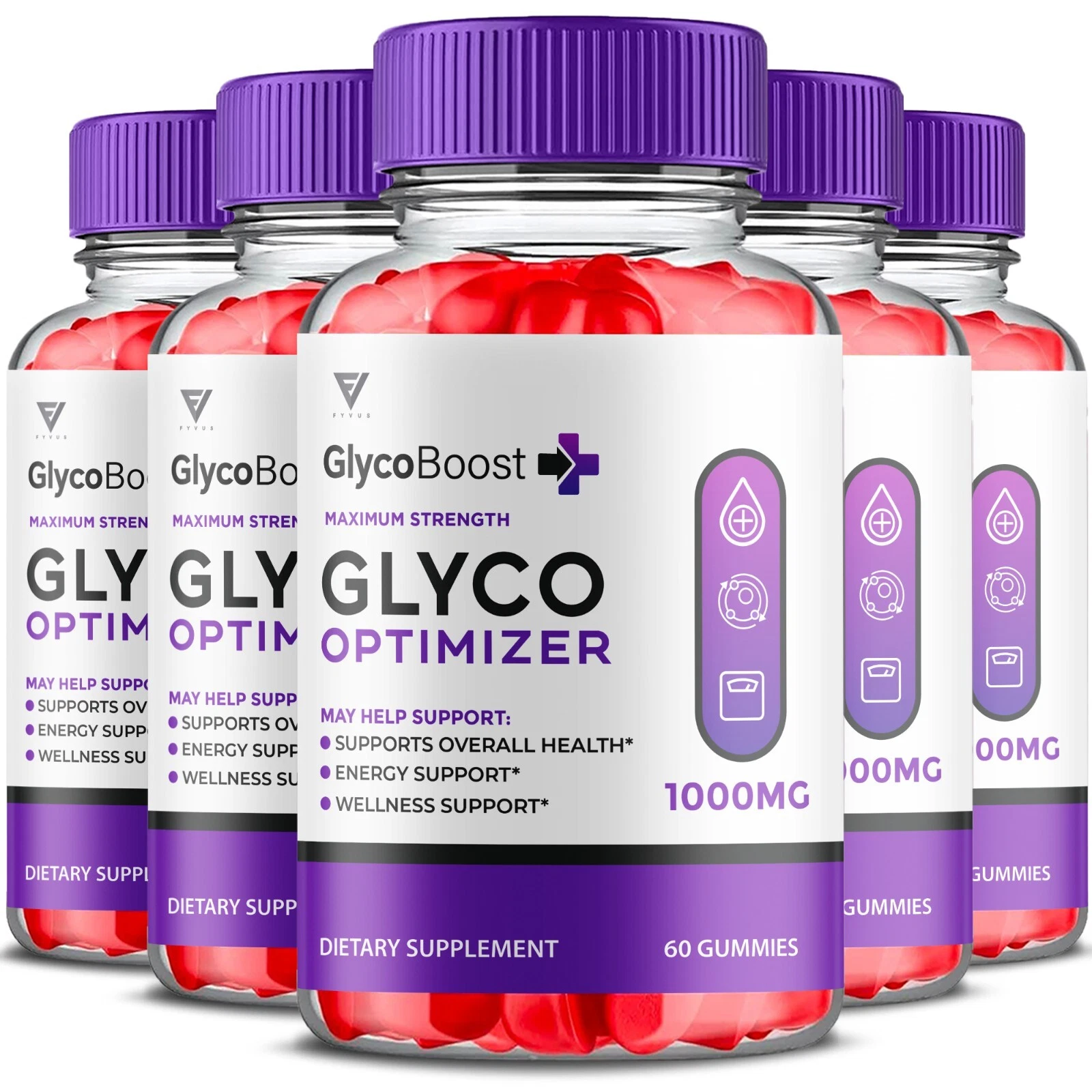 (5 Pack) GlycoBoost Gummies, GlycoBoost Glycogen Wellness Support (300 Gummies)