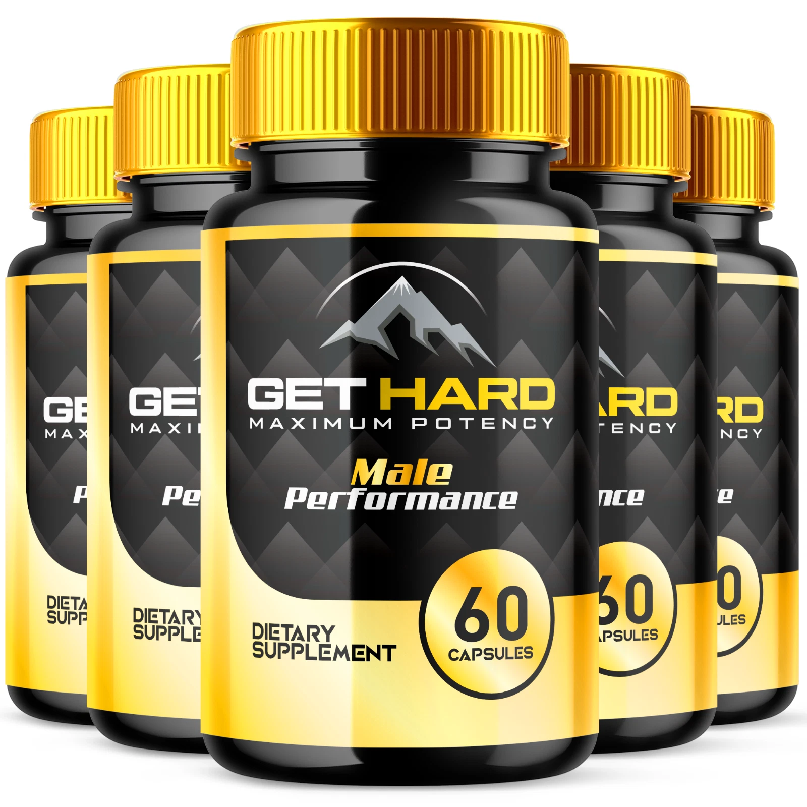 Get Hard Max Strength Male Support Vitamin Supplement Men Wellness 300 Capsules