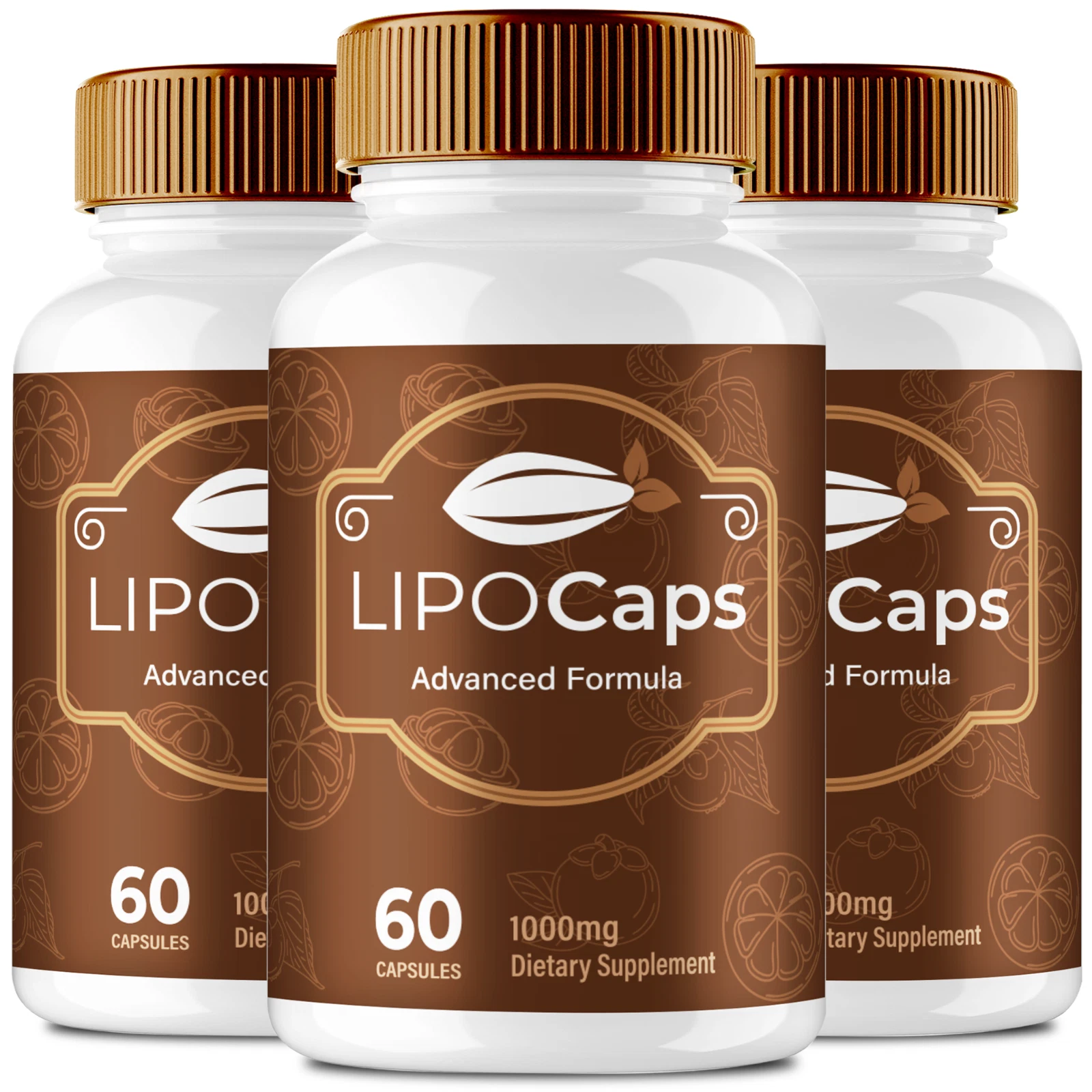 (3 Pack) Lipocaps Advanced Weight Loss Capsules for Burning Excess Belly Fat