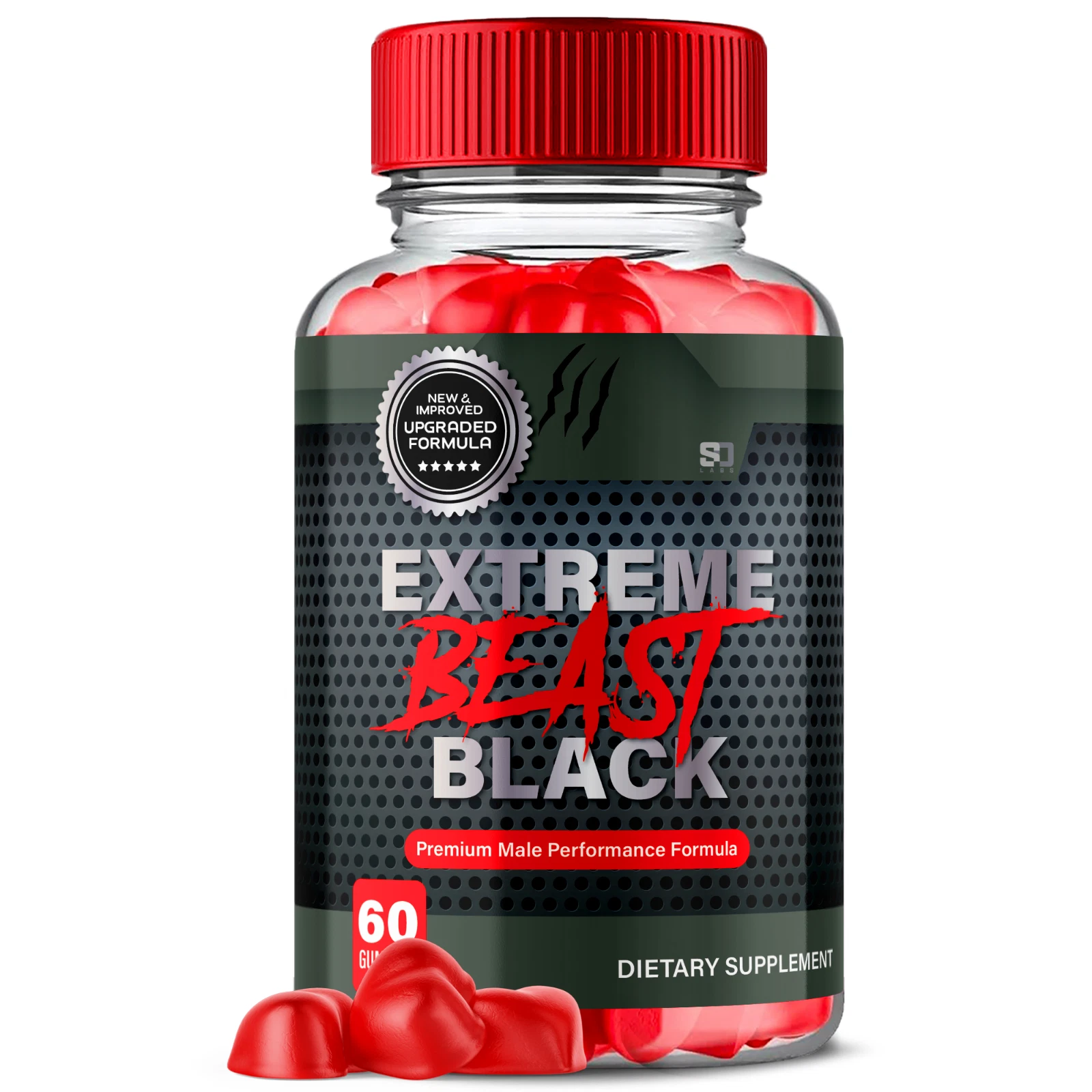 Extreme Beast Black Premium Male Performance Formula 60 Gummies