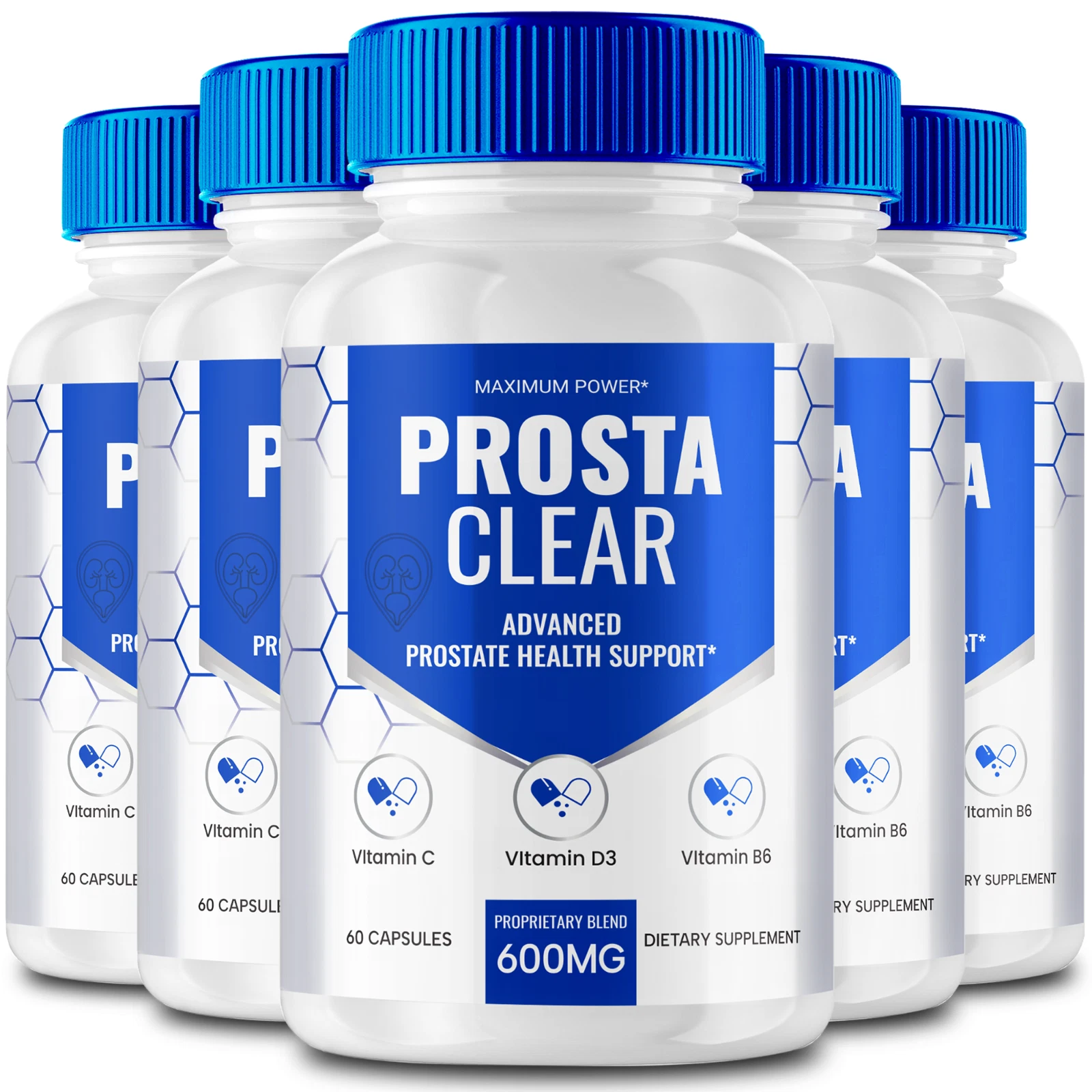 (5 Pack) Prosta Clear Capsules, ProstaClear Supports Prostate & Urinary Health