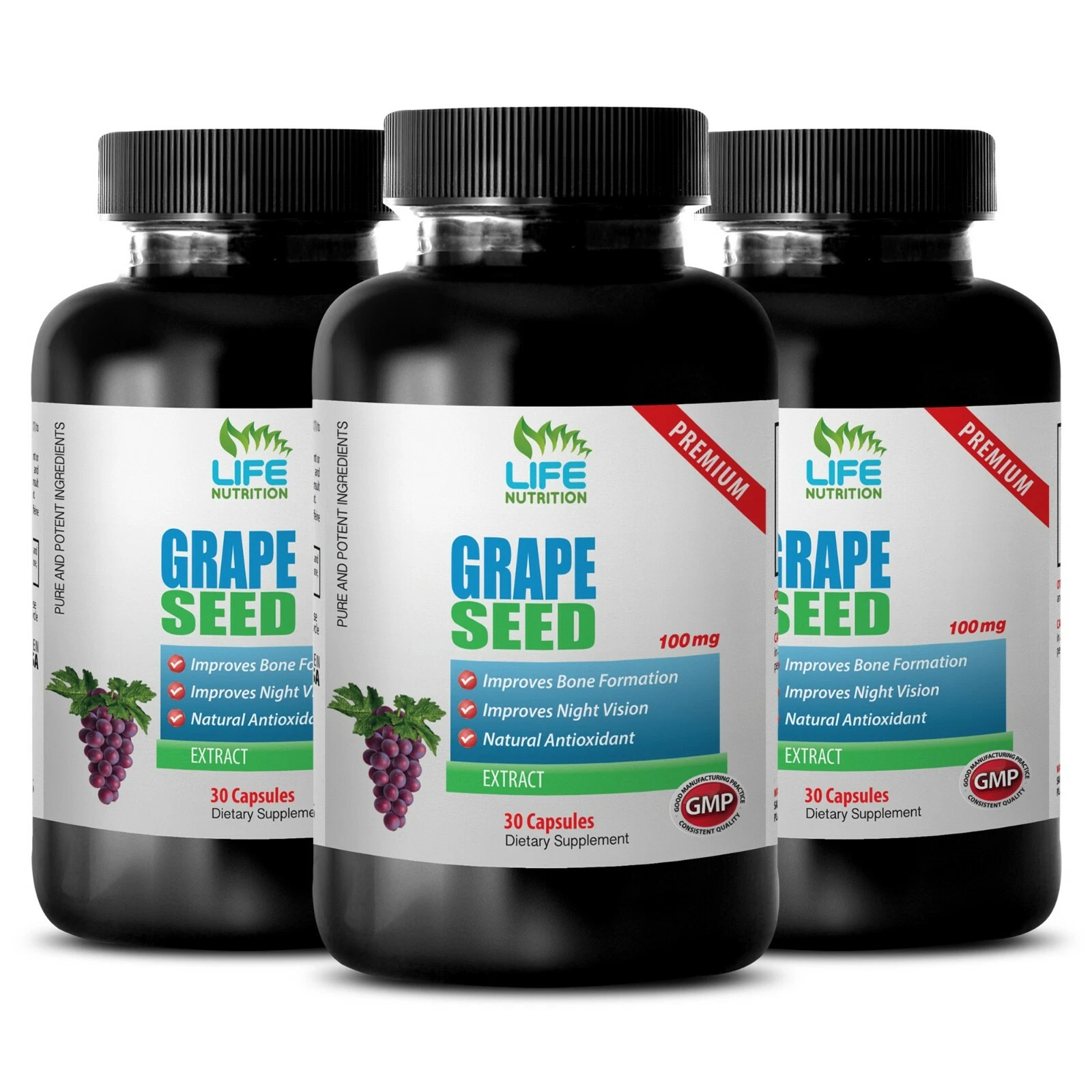 weight loss instant burn fast - GRAPE SEED EXTRACT 150MG - 3 Bottle 90 Capsules