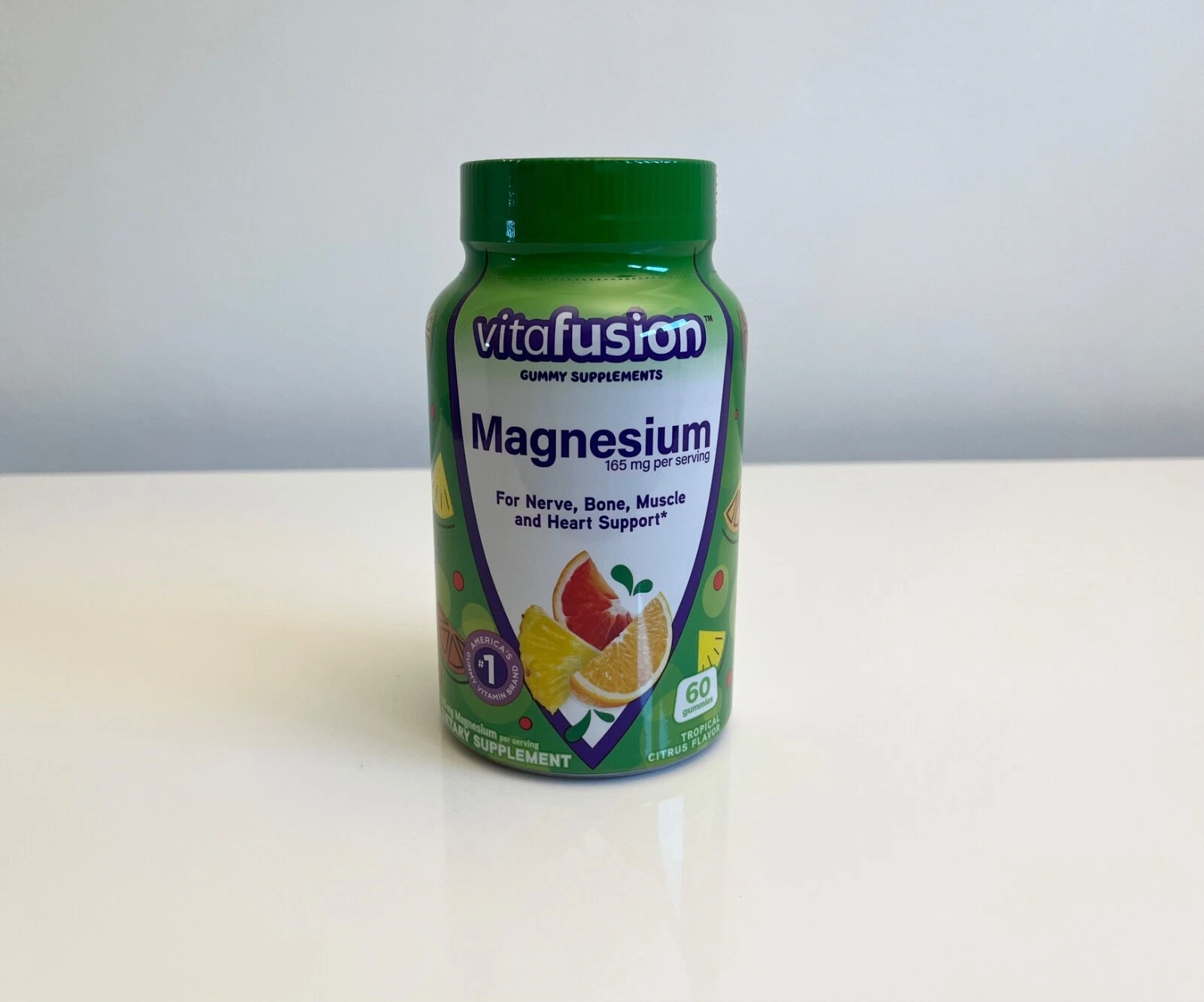 Vitafusion Magnesium Gummies Tropical Citrus - 60 gummies, 165 mg per serving