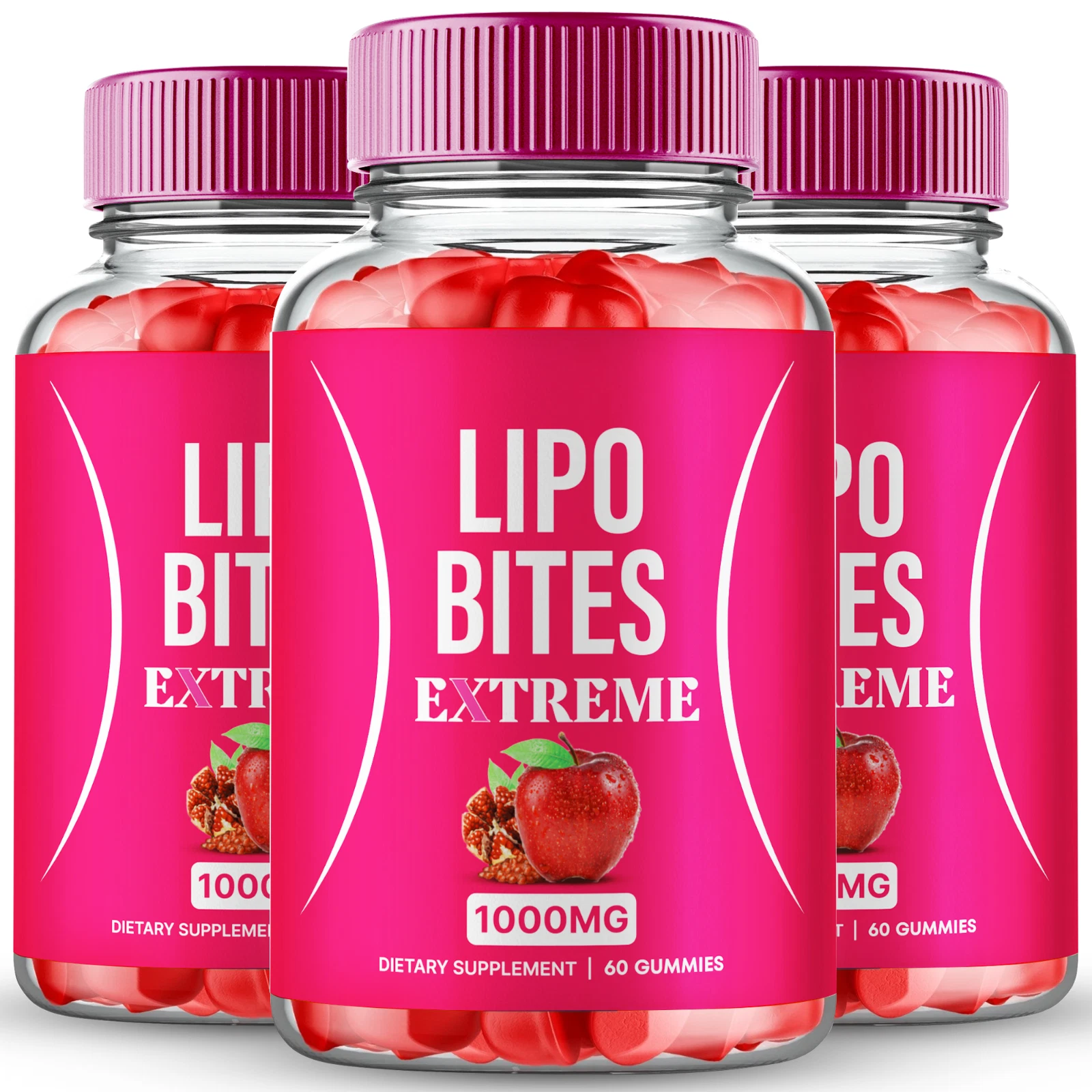 (3 Pack) Lipo Bites Extreme ACV Gummies, Keto ACV Gummies for Weight Loss