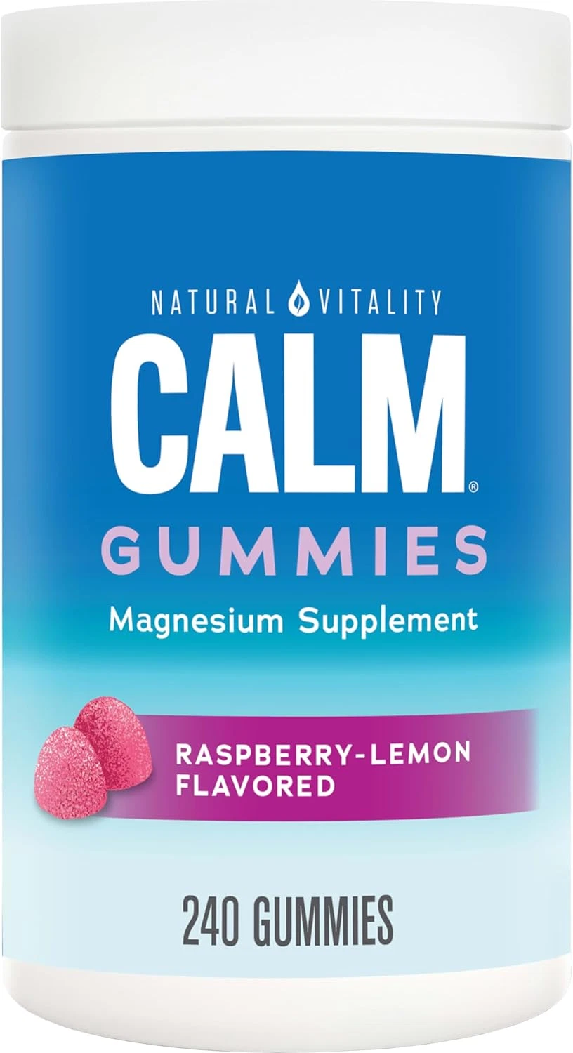 Calm, Magnesium Citrate Supplement, Stress Relief Gummies, Supports a Healthy Re