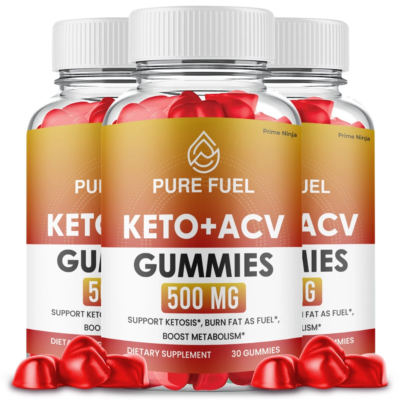 Pure Fuel Keto ACV Gummies, Purefuel Gummies Max Strength Official (3 Pack)