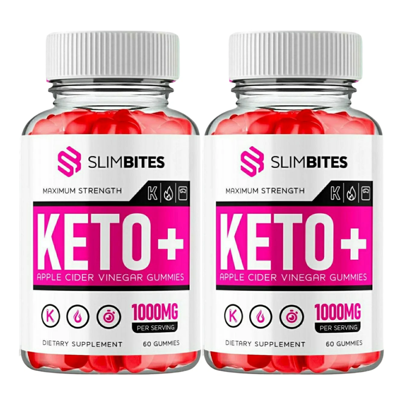 2-Pack SlimBites Keto ACV Gummies, Slim Bites Gummies Weight Loss-120 Gummies