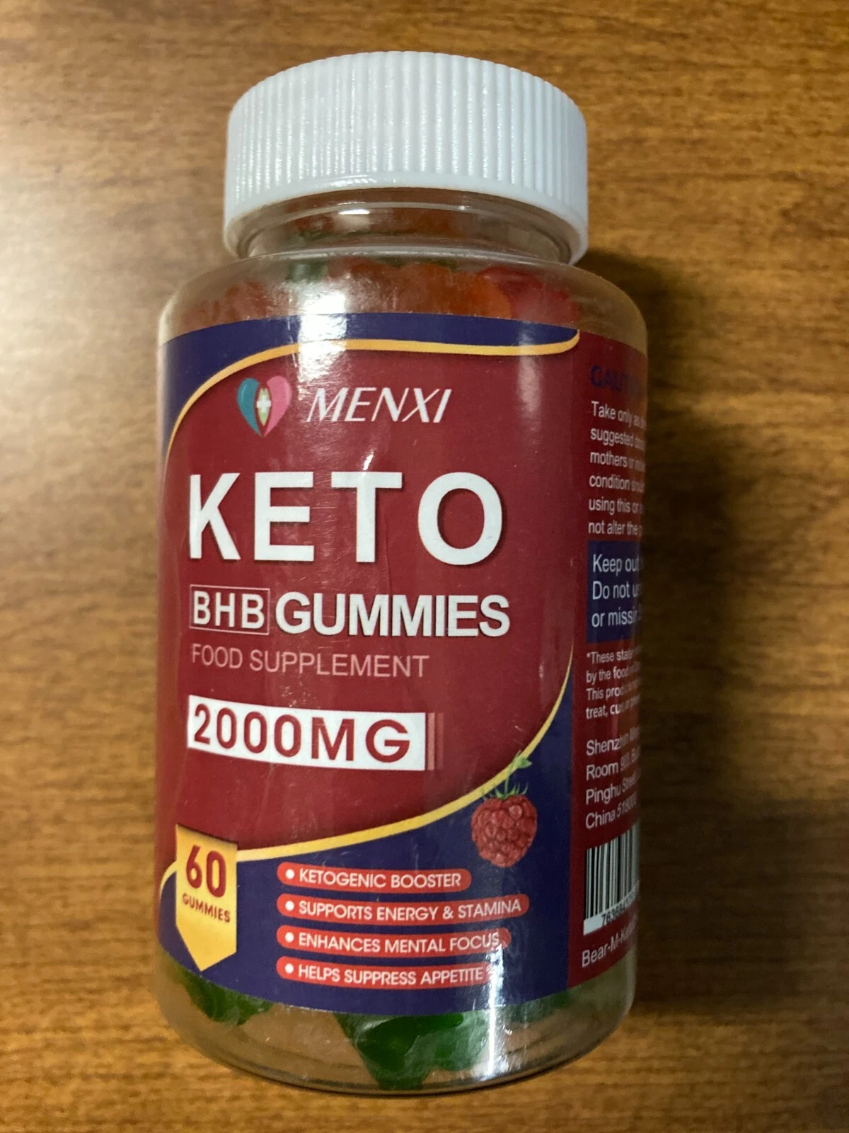 Menxi Keto BHB 60 Gummies Best Weight Loss Fat Burner Carb Blocker Diet