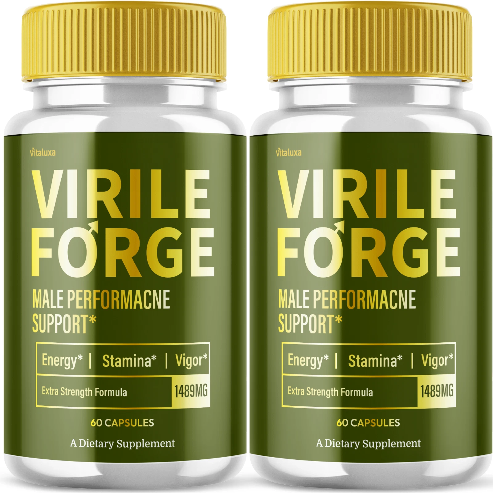 (2 Pack) Virile Forge for Men Advanced Male Performance Capsules (120 Capsules)