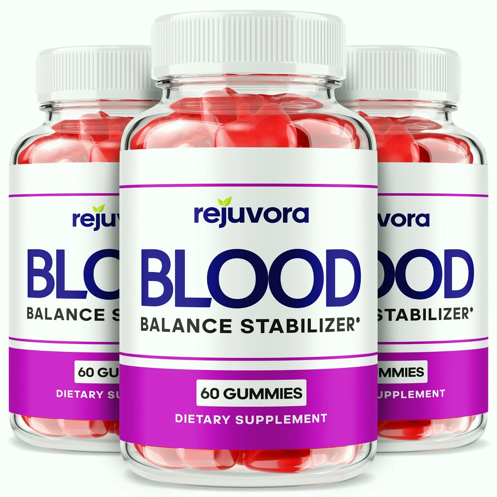 (3pk) Rejuvora Blood Stabilizer - Advanced Formula Blood Support Gummies