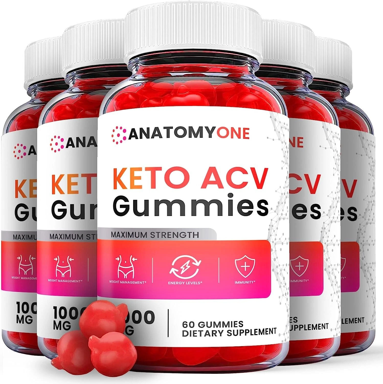 Anatomy One Keto Gummies - AnatomyOne Keto ACV Gummies For Weight Loss (5 Pack)