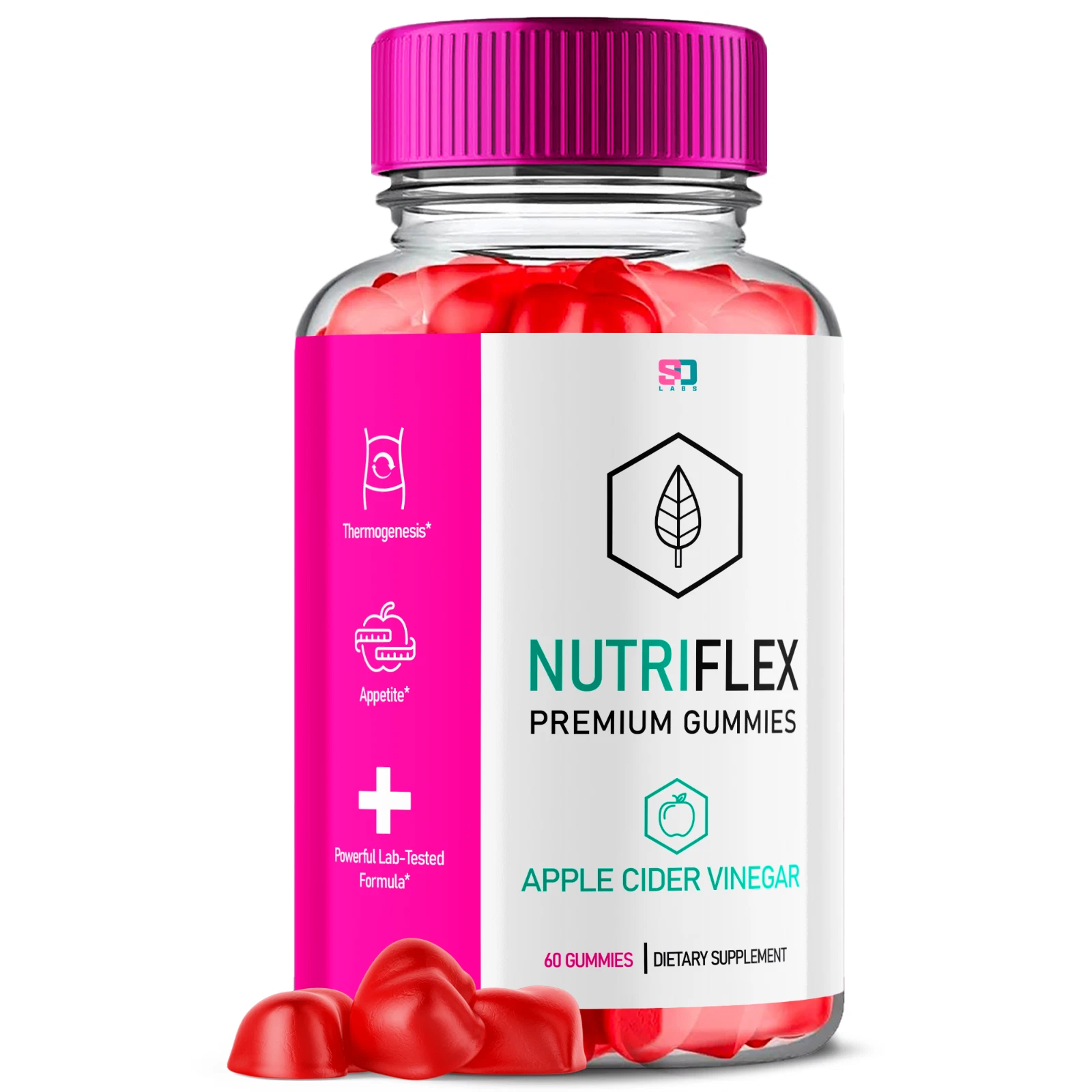 Nutriflex Premium ACV Gummies Weight Management Supplement 60 Gummies