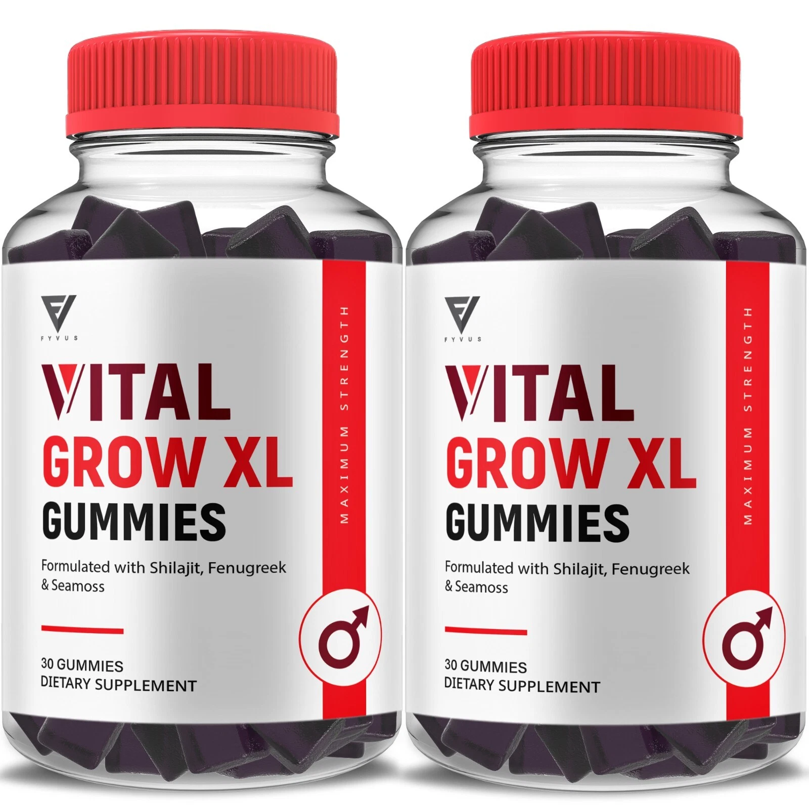 (2 Pack) Vital Grow XL Gummies VitalGrow XL Maximum Performance (2 Month Supply)