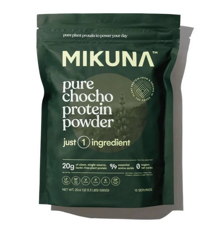 Mikuna Vegan Protein Powder (Unflavored, 15 Servings) - Plant Based 21 Ounce