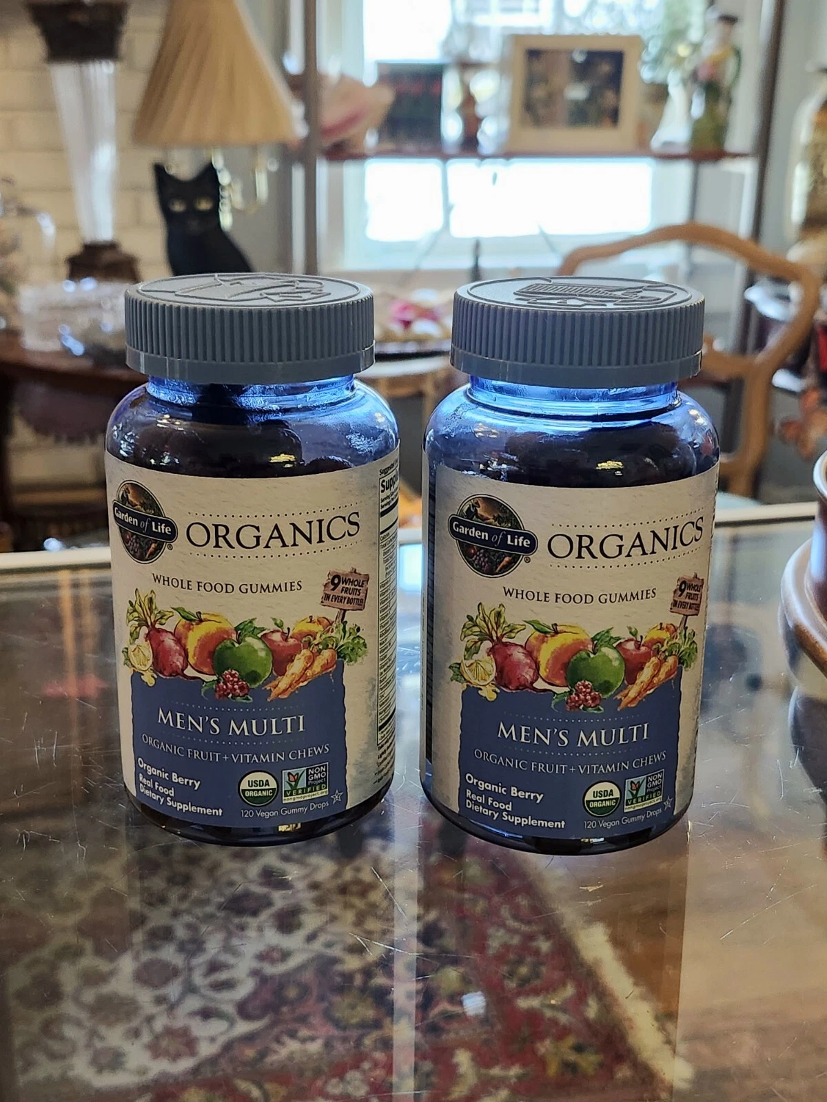 Garden of Life Organics Men's Multi; 2 Jars = 240 Berry Gummies; Exp Sept 2025