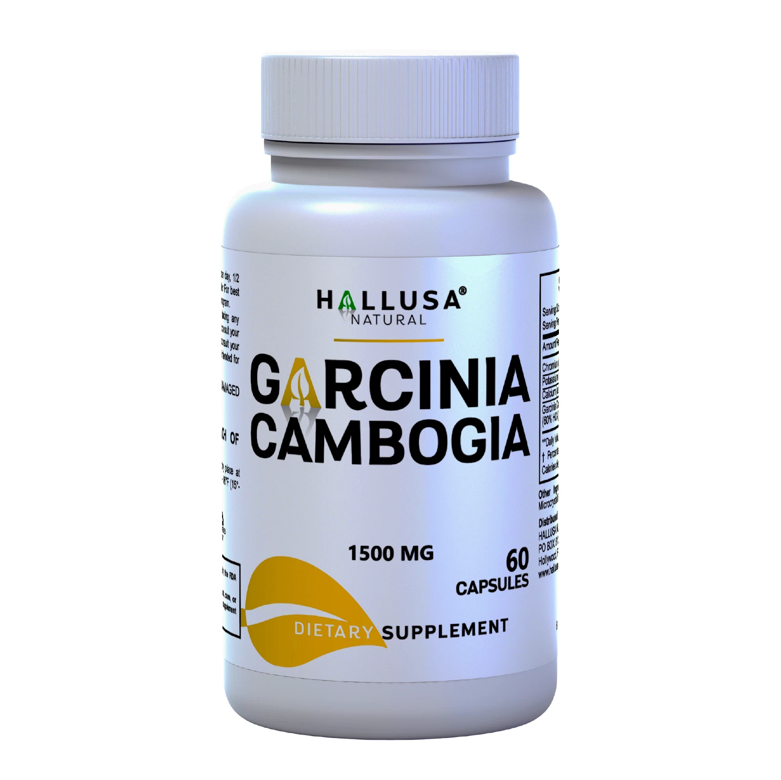 Garcinia Cambogia - Weight Loss Support, Fat Burner, Energy Support 60 Capsules