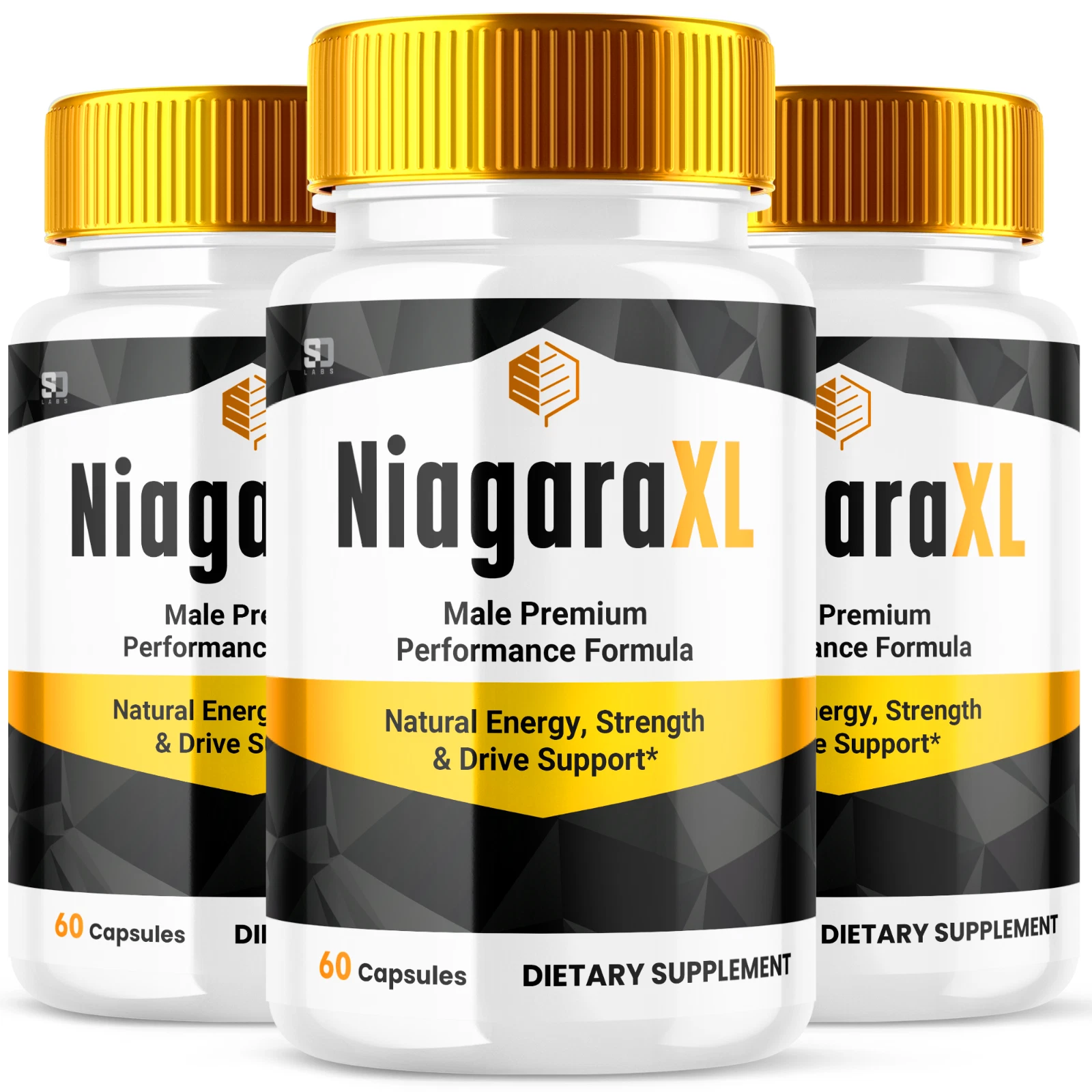(3 Pack) Niagara XL Male Pills, Maximize Energy, Vitality & Stamina 180 Capsules