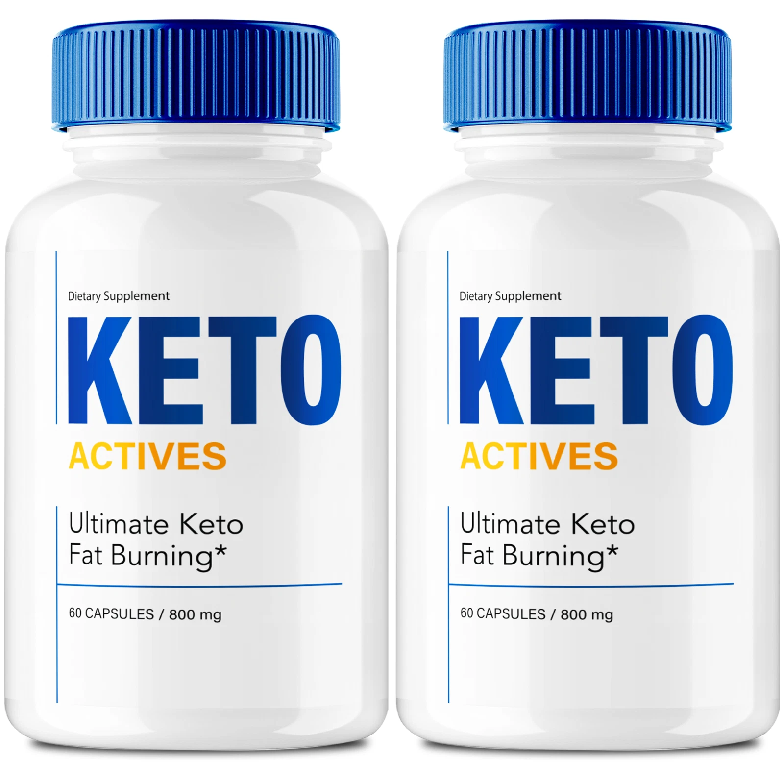 (2 Pack) Keto Actives Advanced Weight Loss Pills to Burn Stubborn Fat Energy